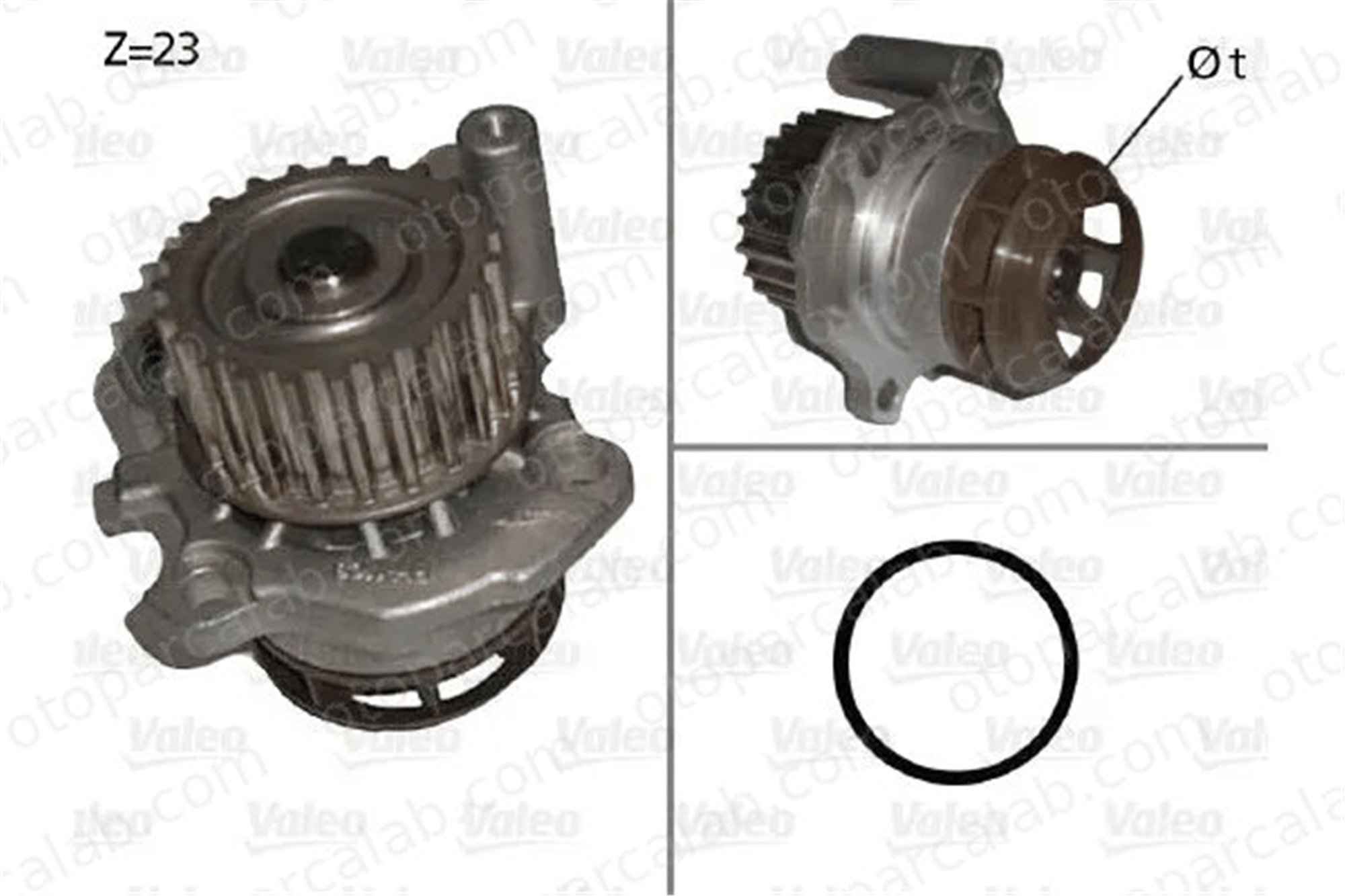 VALEO 506876 Devirdaim Su Pompası AUDI A3 A4 B7 6F121011 06F121011