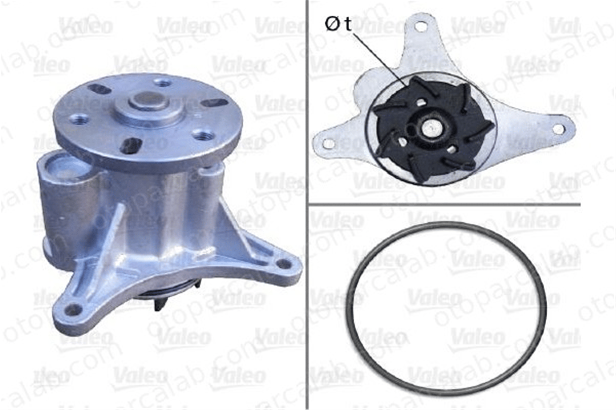 VALEO 506952 Devirdaim Su Pompası CITROËN C5 III C5 III Break 1201G6