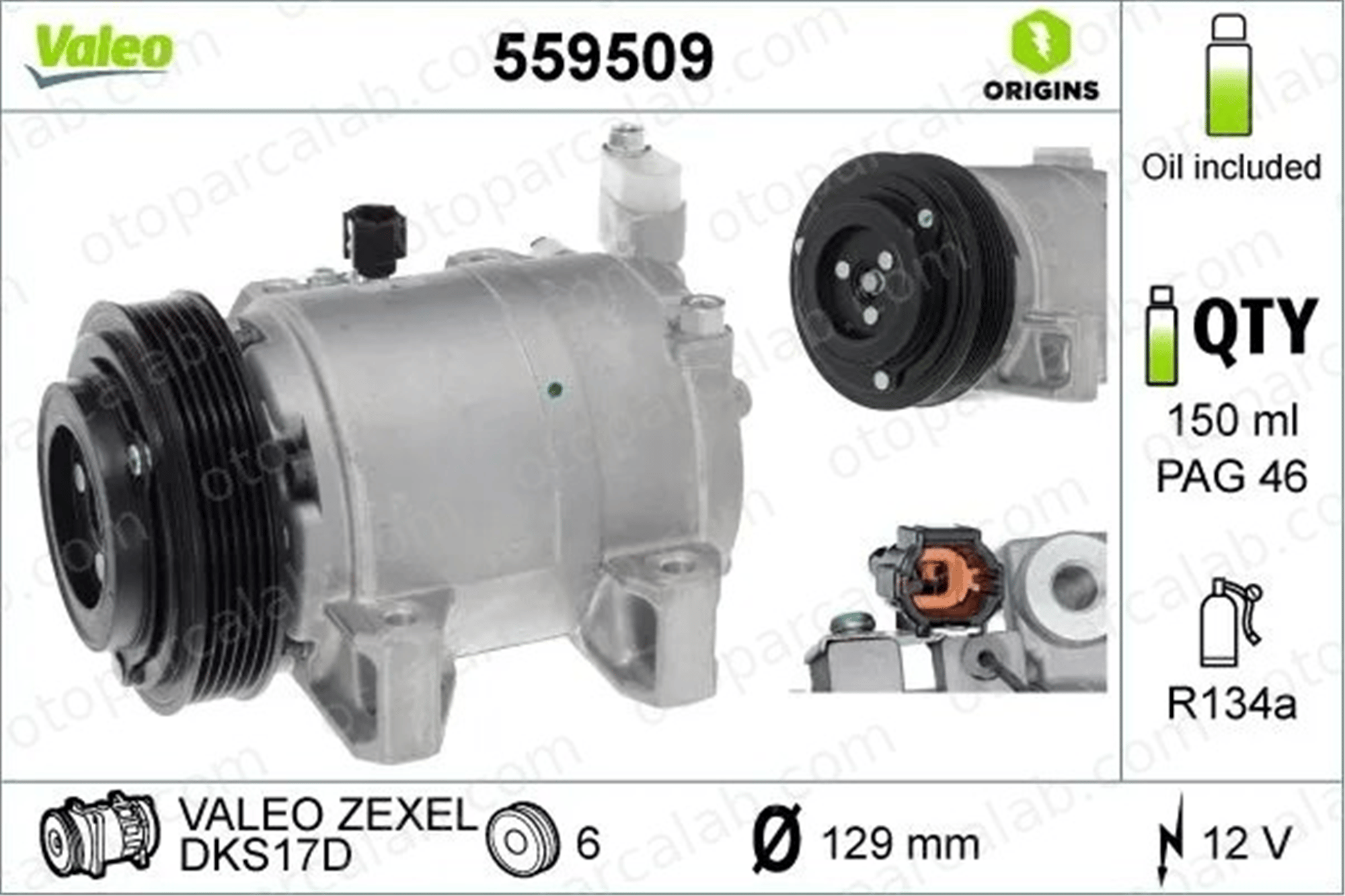 VALEO 559509 Klima Kompresörü 926009Y60A