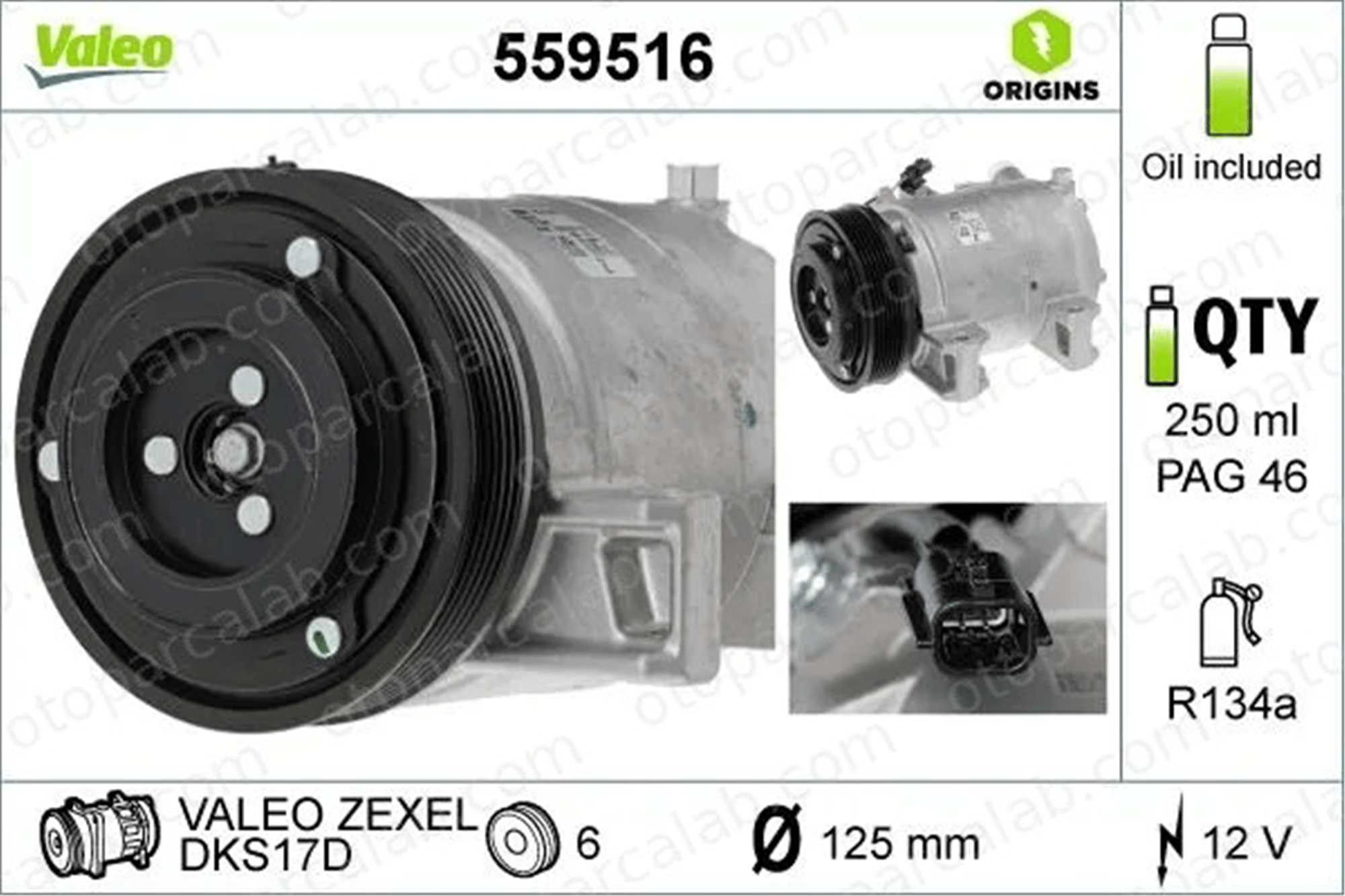 VALEO 559516 Klima Kompresörü 926001JB0A 926001JB1B