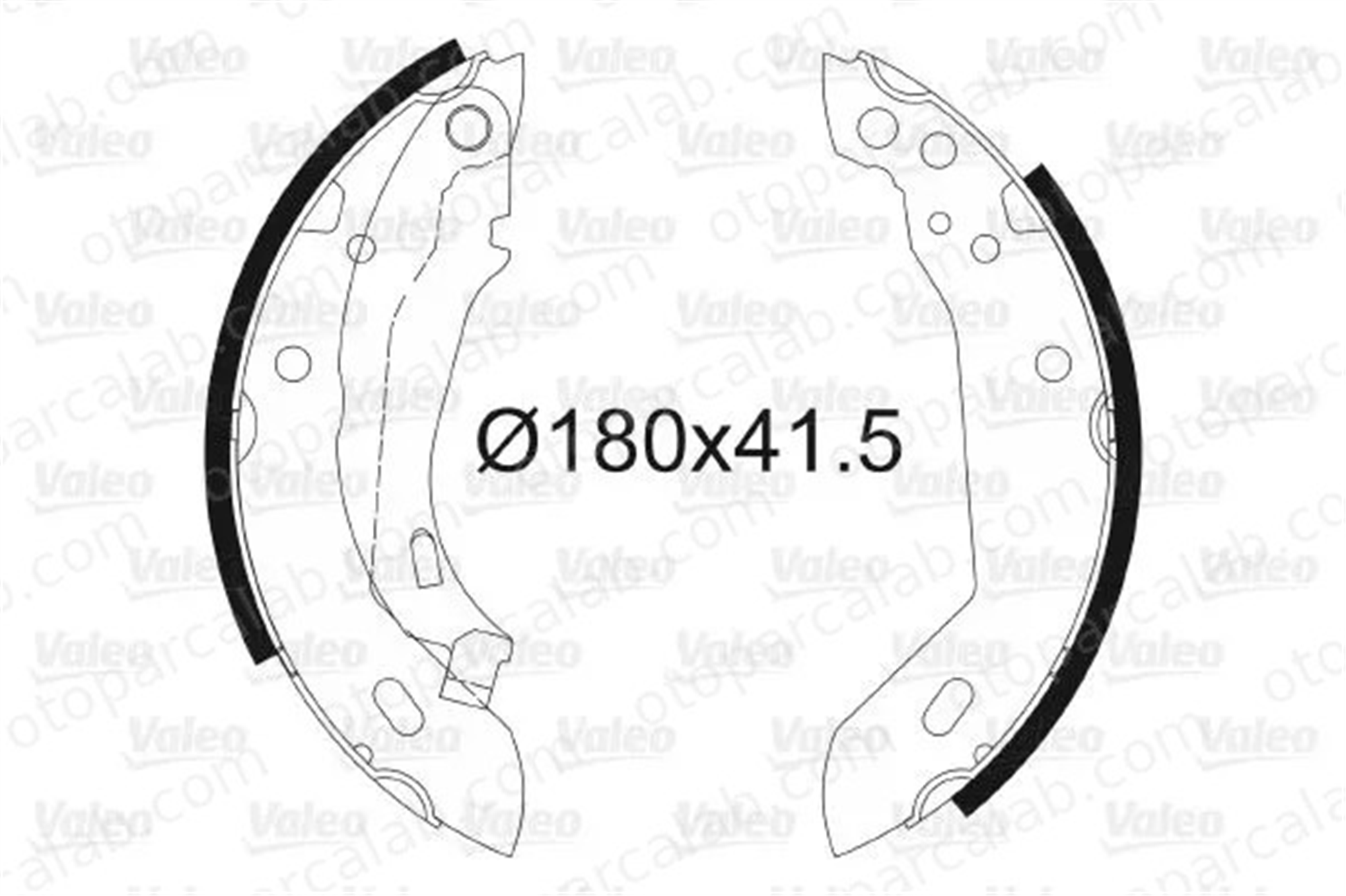 VALEO 562033 Fren Pabuçlu Balata Arka PEUGEOT 309 I RENAULT 11 424125 424171
