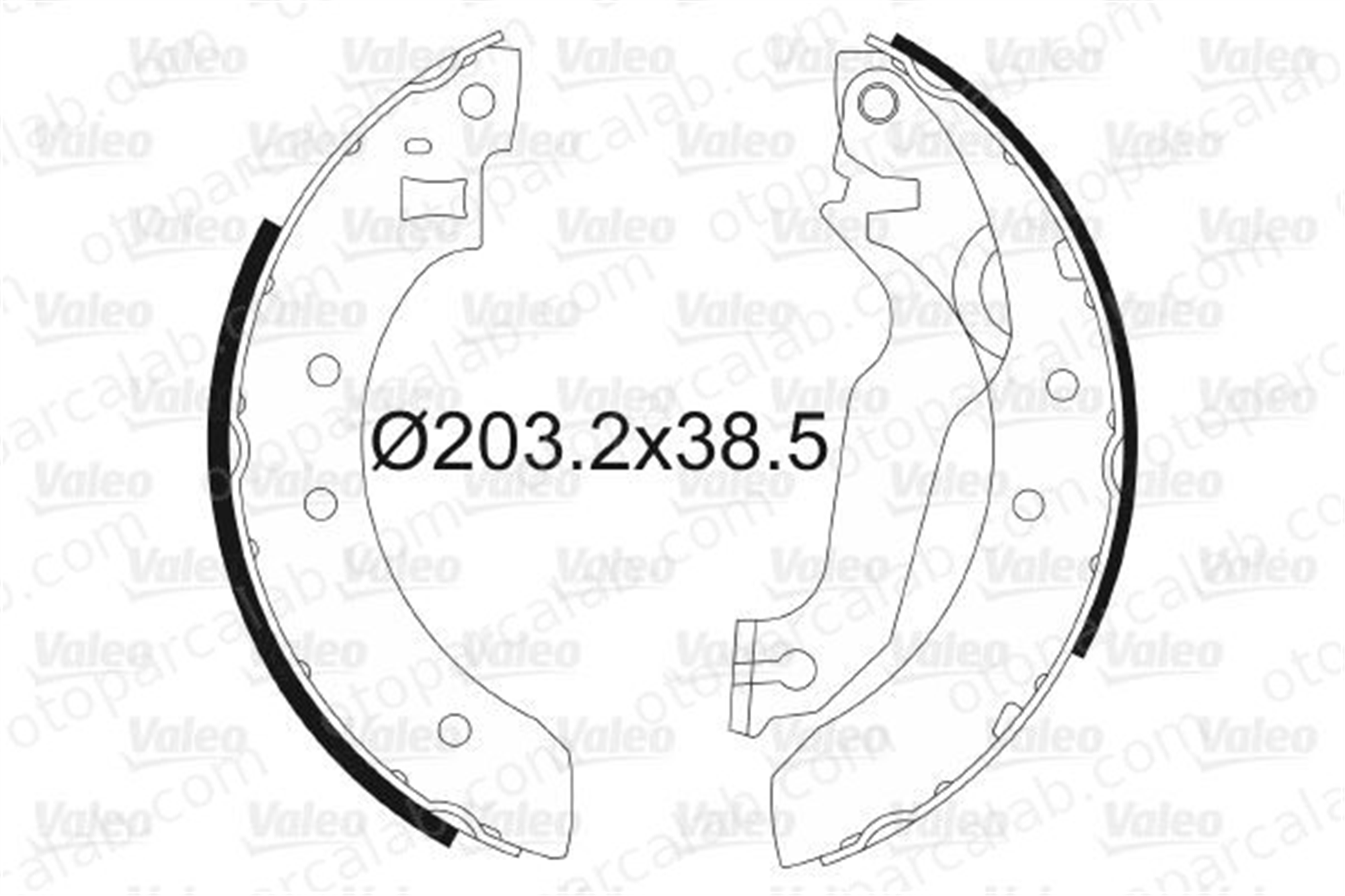 VALEO 562054 Fren Pabuçlu Balata Arka FORD ORION II ESCORT IV 1544632 1613131
