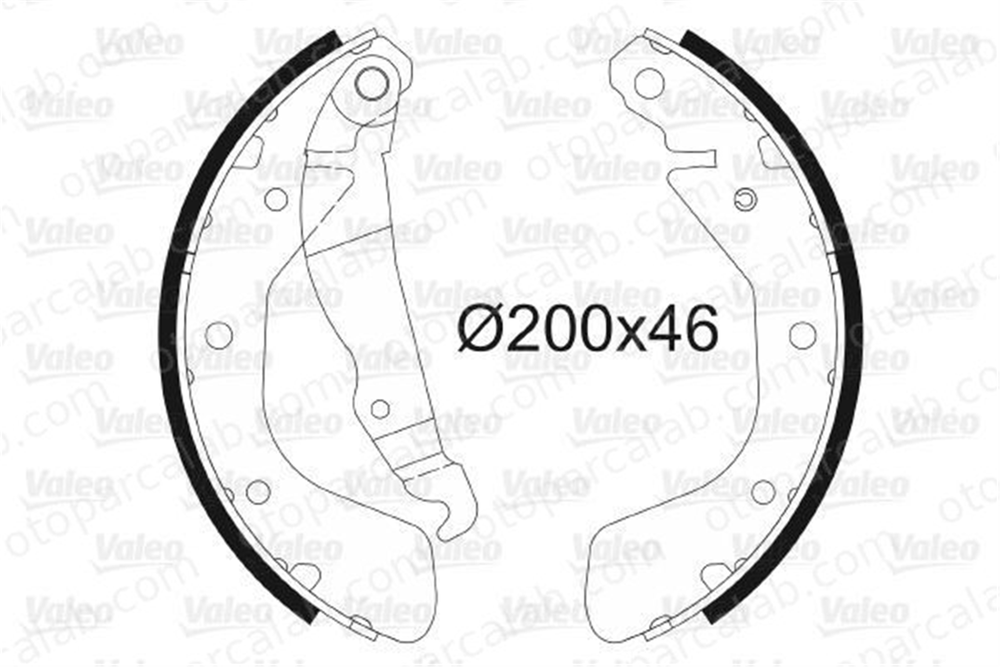 VALEO 562078 Fren Pabuçlu Balata Arka OPEL ASTRA F Station wagon KADETT E 1605042 96226110