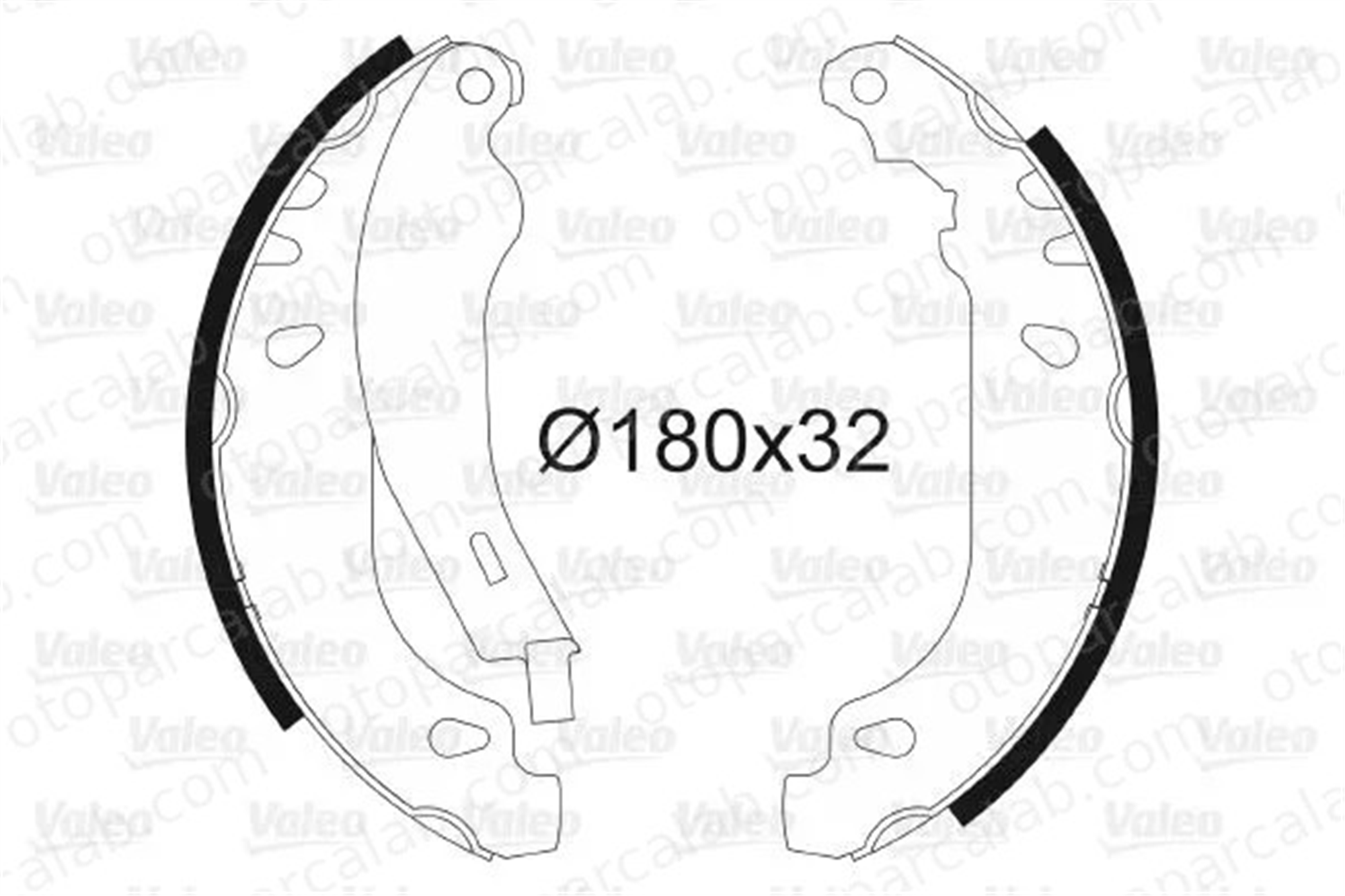 VALEO 562084 Fren Pabuçlu Balata Arka CITROËN ZX XSARA 4241L4 4241G3