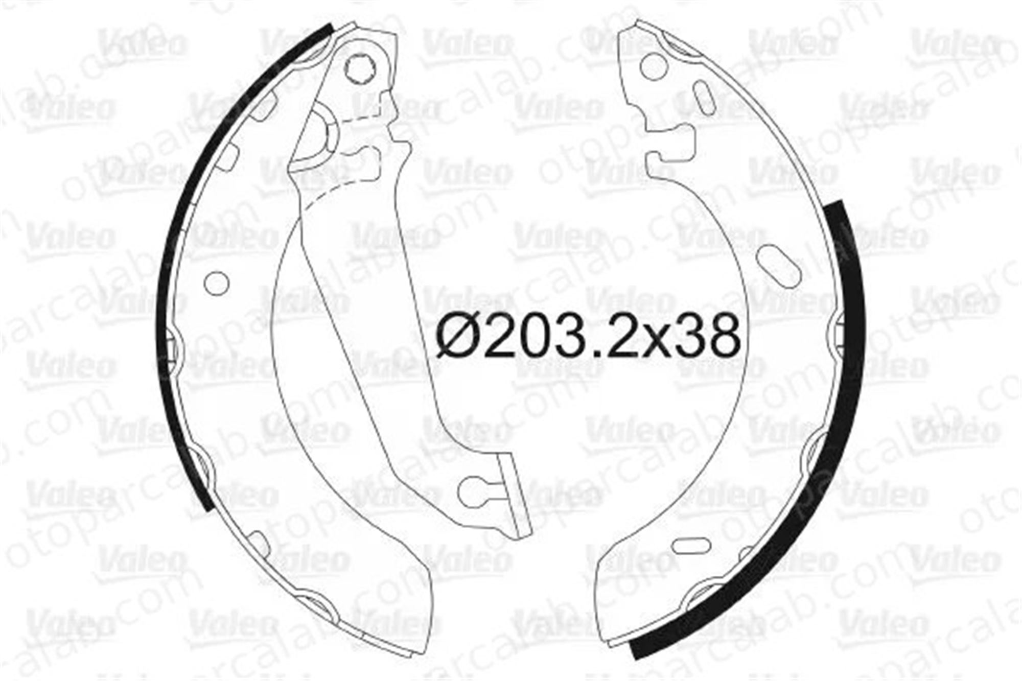 VALEO 562086 Fren Pabuçlu Balata Arka FORD ESCORT V ESCORT V Turnier 5027752 6500944