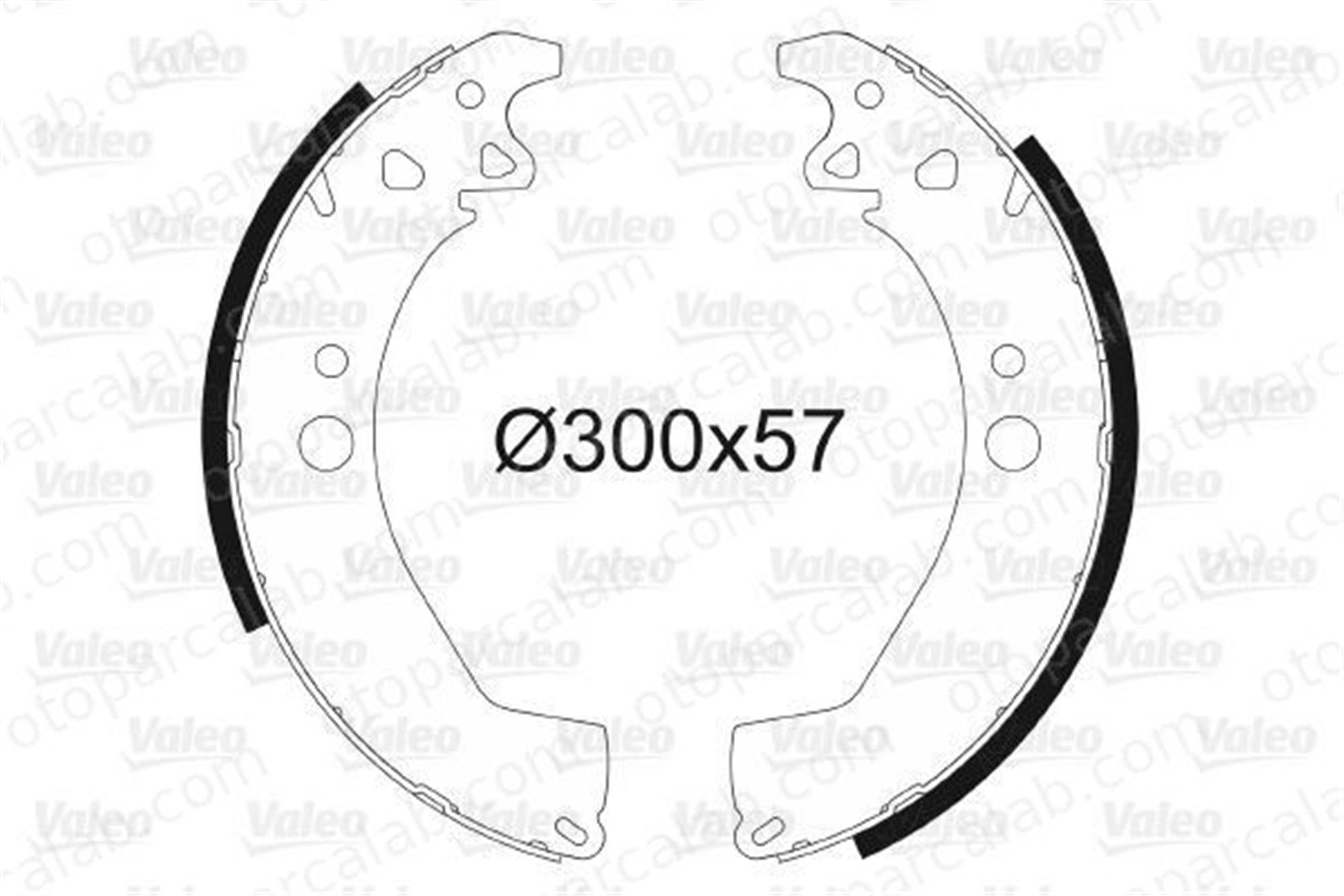 VALEO 562106 Fren Pabuçlu Balata Arka PEUGEOT J7 Panelvan/Van J7 Minibüs/Otobüs 423838 423892