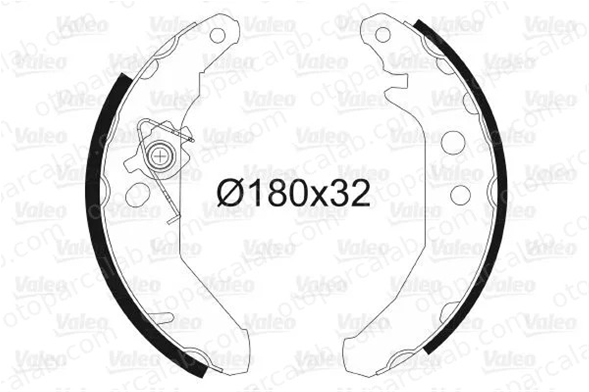 VALEO 562539 Fren Pabuçlu Balata Arka FORD FIESTA III FIESTA Kasa/eğik arka 7166588 5030105