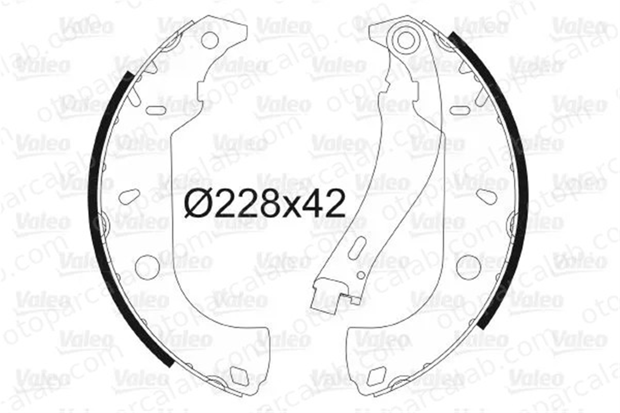 VALEO 562585 Fren Pabuçlu Balata Arka FIAT TEMPRA S.W. TEMPRA 60810038 0060810038