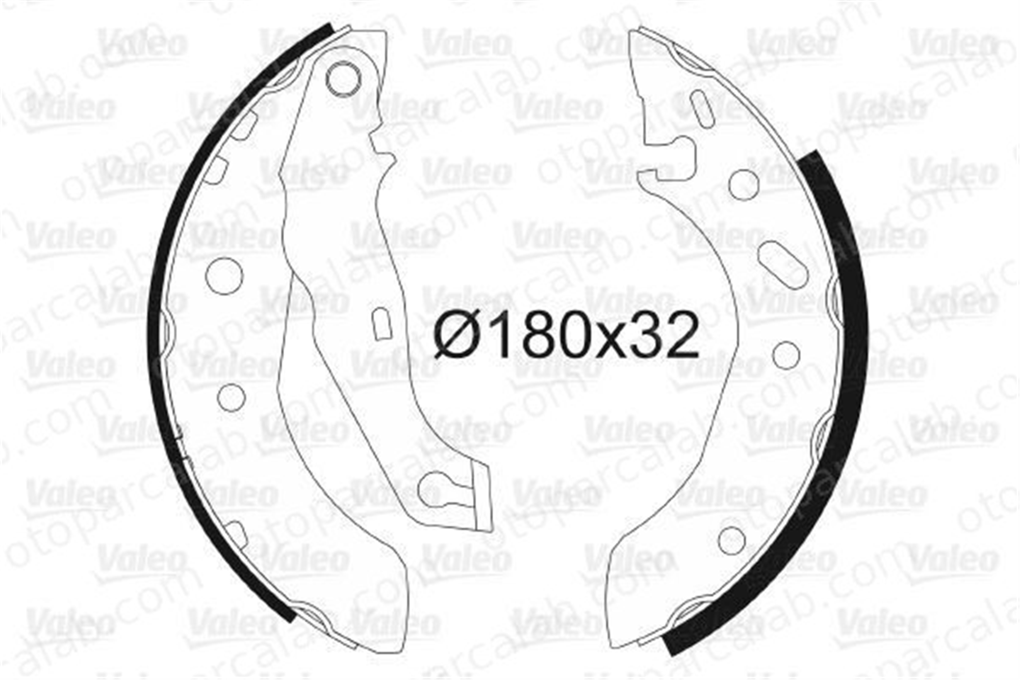 VALEO 562635 Fren Pabuçlu Balata Arka FORD FIESTA IV MAZDA 121 III 1005960 1005970