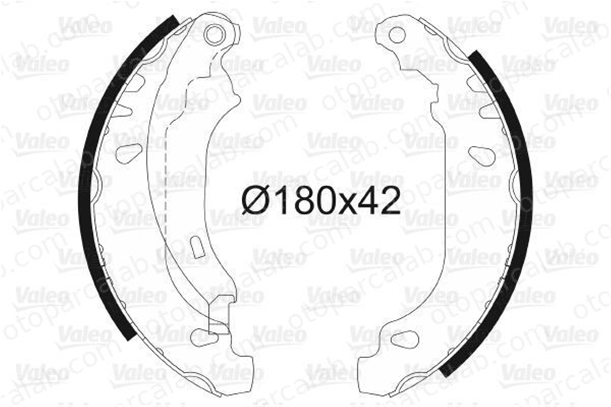 VALEO 562647 Fren Pabuçlu Balata Arka RENAULT CLIO II DACIA LOGAN 7701205758