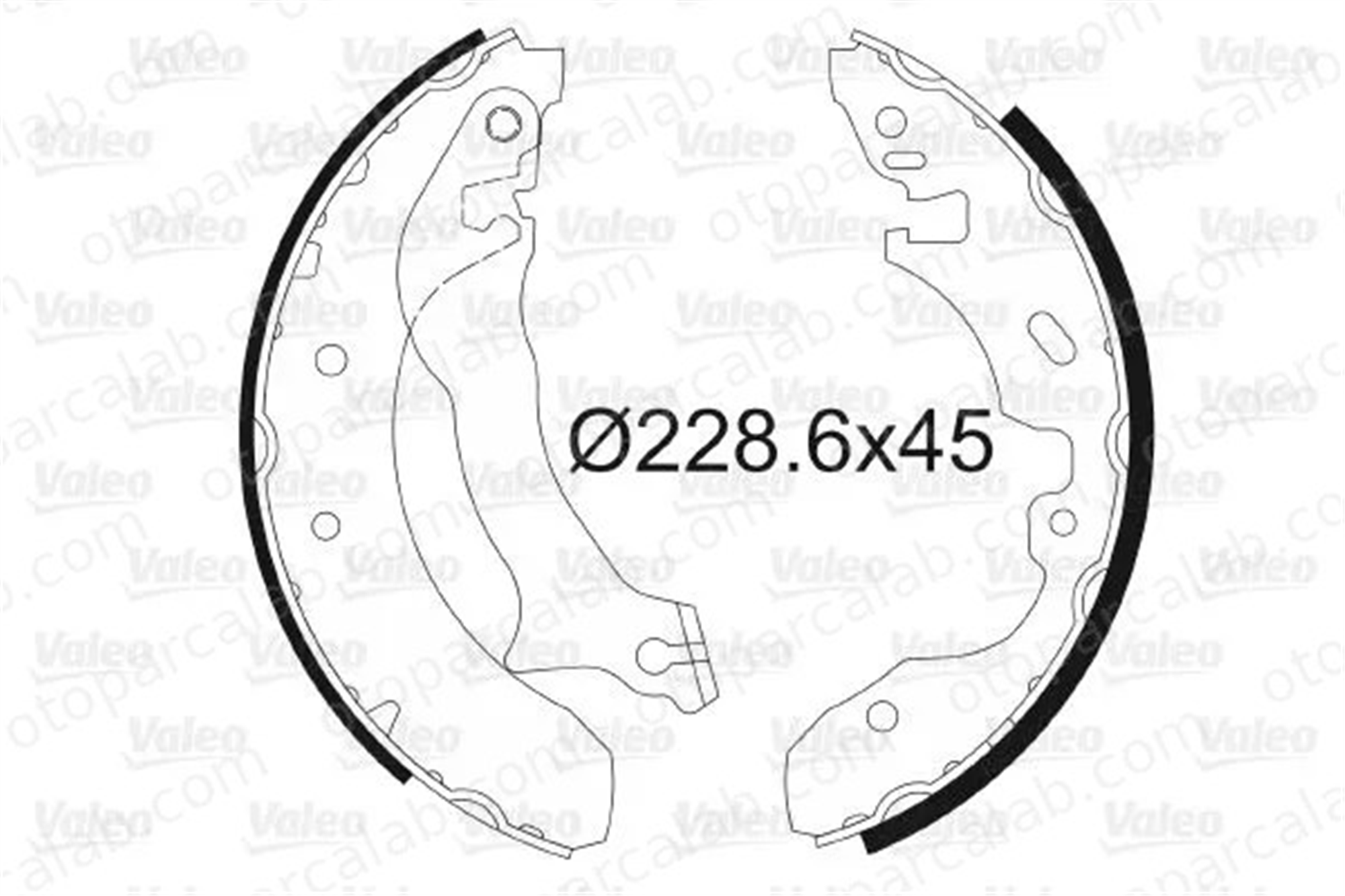 VALEO 562724 Fren Pabuçlu Balata Arka FORD MONDEO I MONDEO I Turnier 6710016 1044141