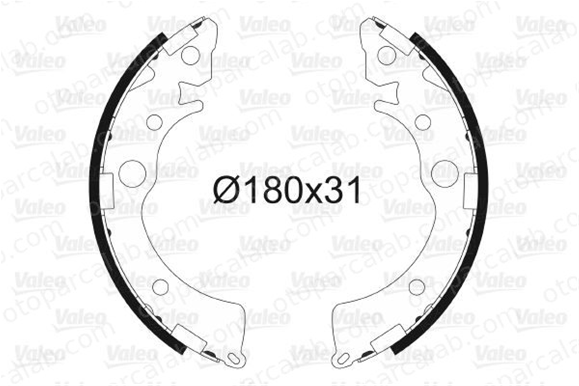 VALEO 562734 Fren Pabuçlu Balata Arka HONDA CIVIC III Hatchback ACCORD III Aerodeck 3053SR3A00 43053SR3A00