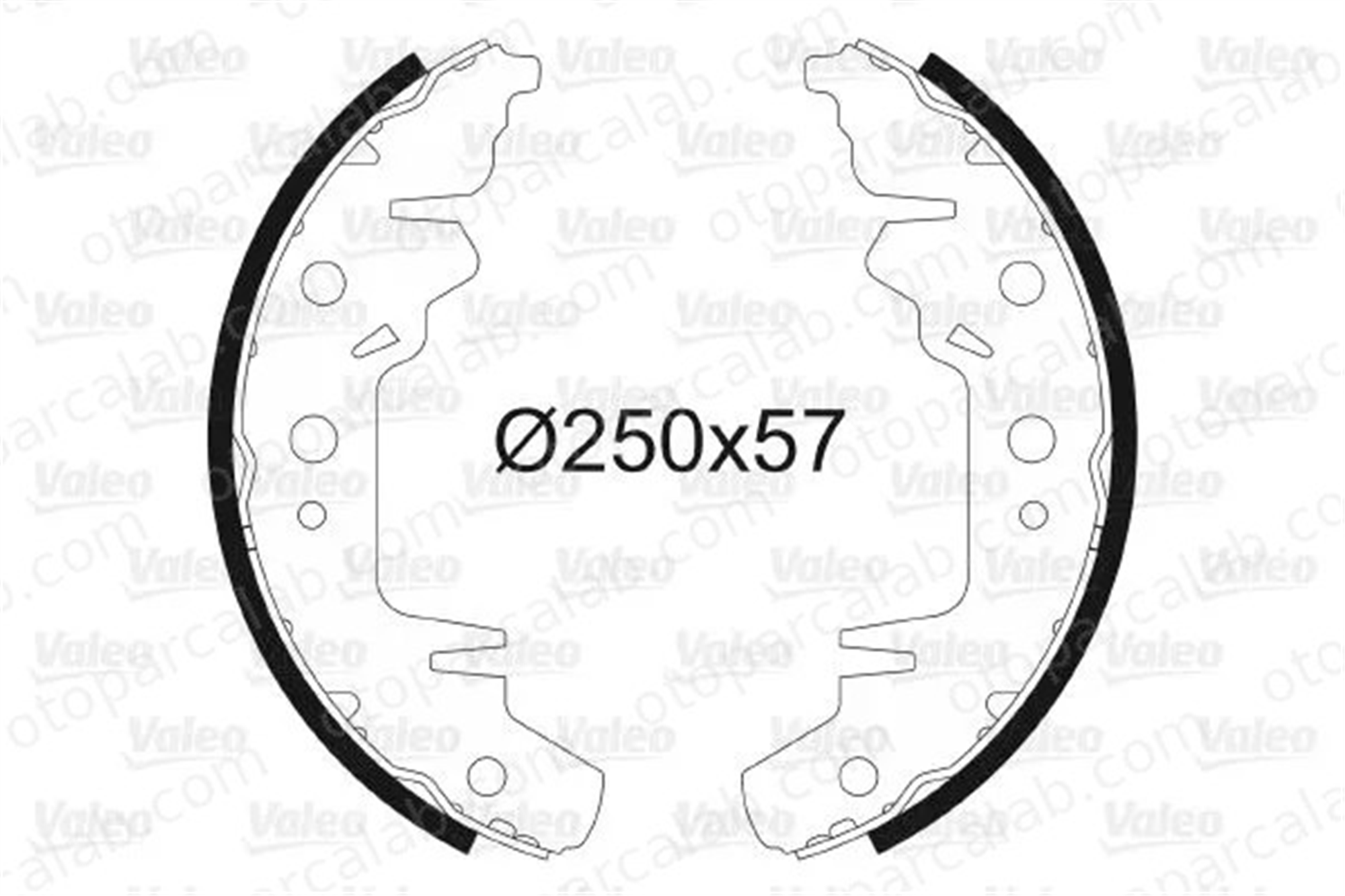 VALEO 562760 Fren Pabuçlu Balata Arka CHRYSLER VOYAGER / GRAND VOYAGER III VOYAGER IV CHRYSLER 4882059