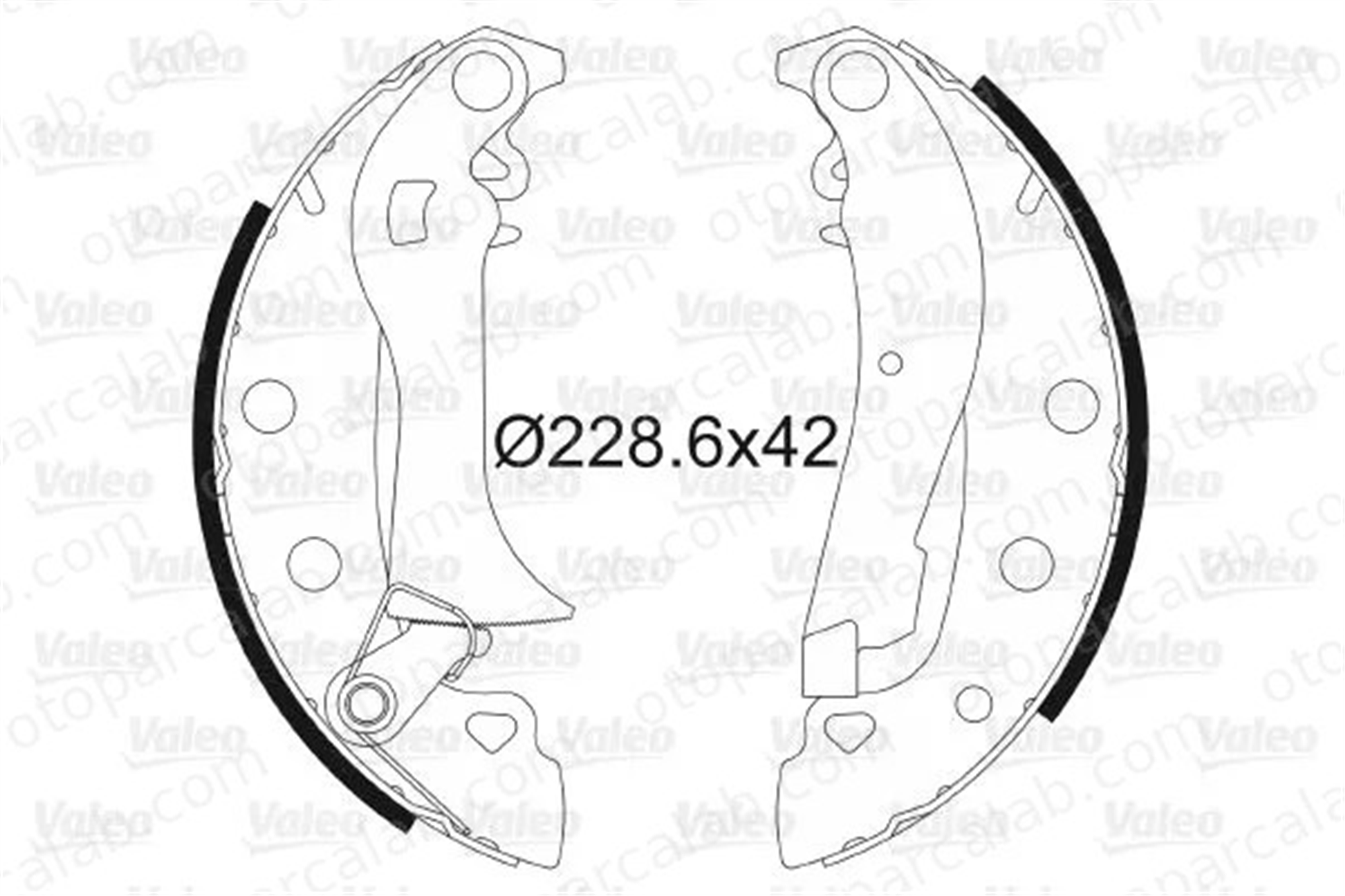 VALEO 562764 Fren Pabuçlu Balata Arka TALBOT HORIZON RENAULT 18 Variable 985853528 6000542694