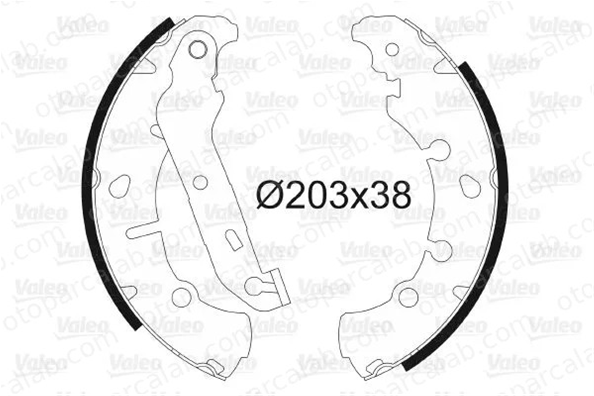 VALEO 562772 Fren Pabuçlu Balata Arka FORD FIESTA V FIESTA IV 44950D040 044950D040