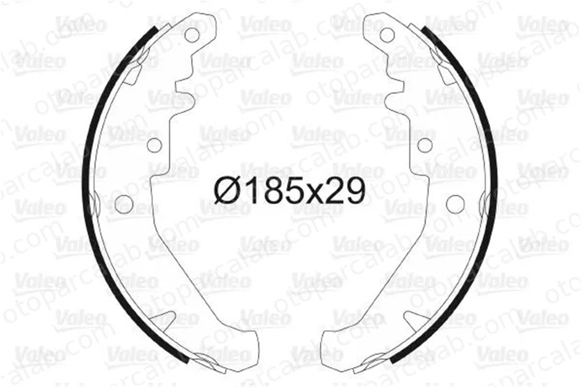 VALEO 562785 Fren Pabuçlu Balata Arka FIAT PALIO SIENA 7081572 7078585