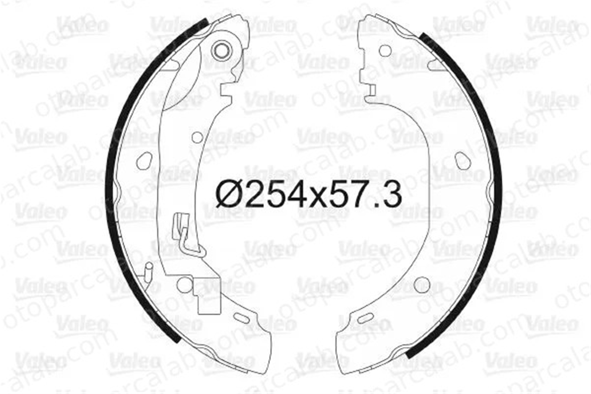 VALEO 564025 Fren Pabuçlu Balata Arka PEUGEOT BOXER Panelvan/Van BOXER Minibüs/Otobüs 77362286 4241L2