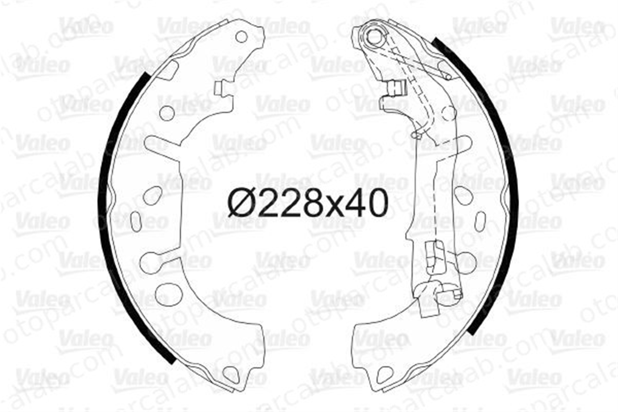 VALEO 564064 Fren Pabuçlu Balata Arka OPEL CORSA D FIAT GRANDE PUNTO 77363858 77364264