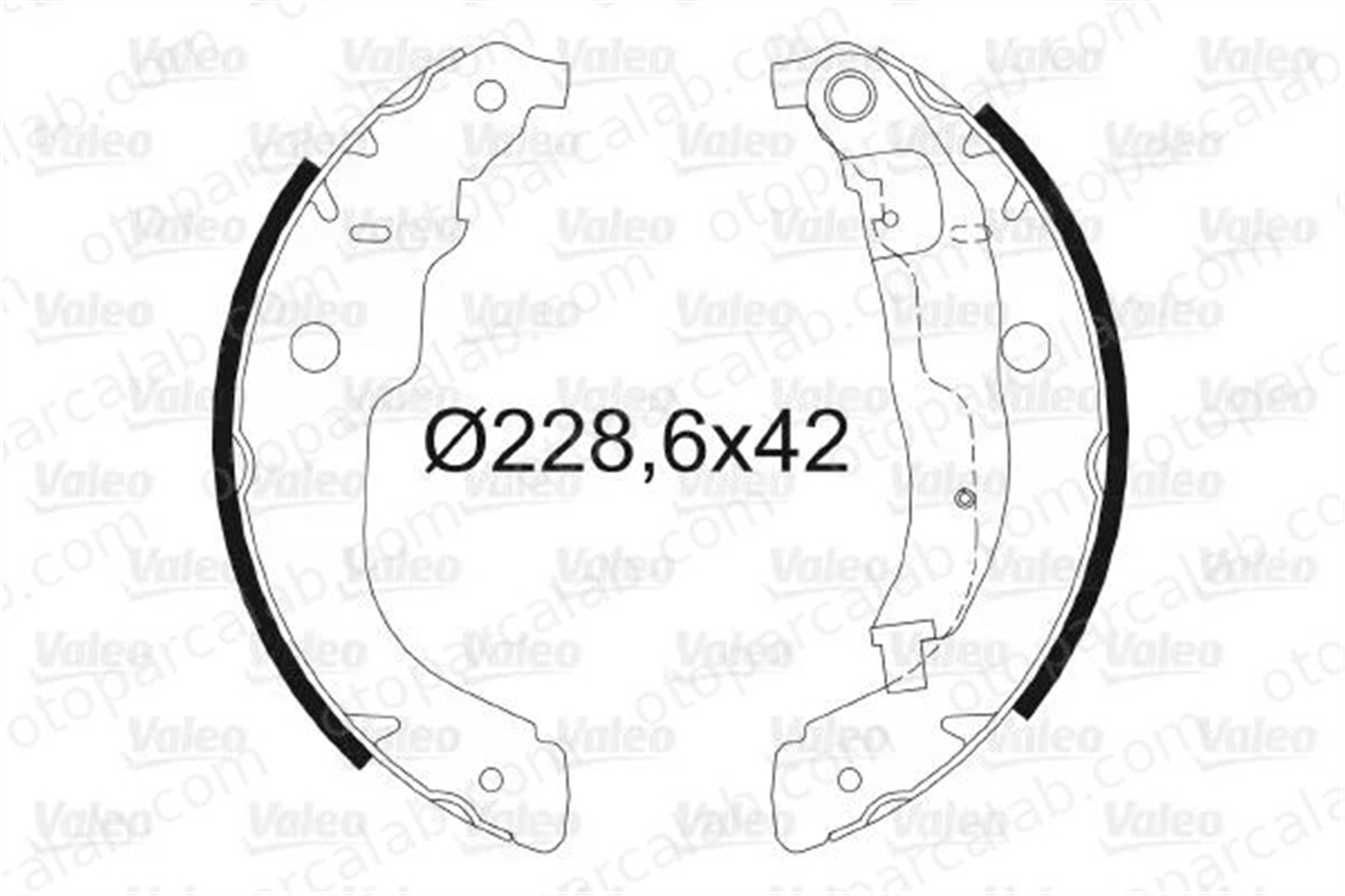 VALEO 564067 Fren Pabuçlu Balata Arka PEUGEOT 208 I 207 SW 4241N3