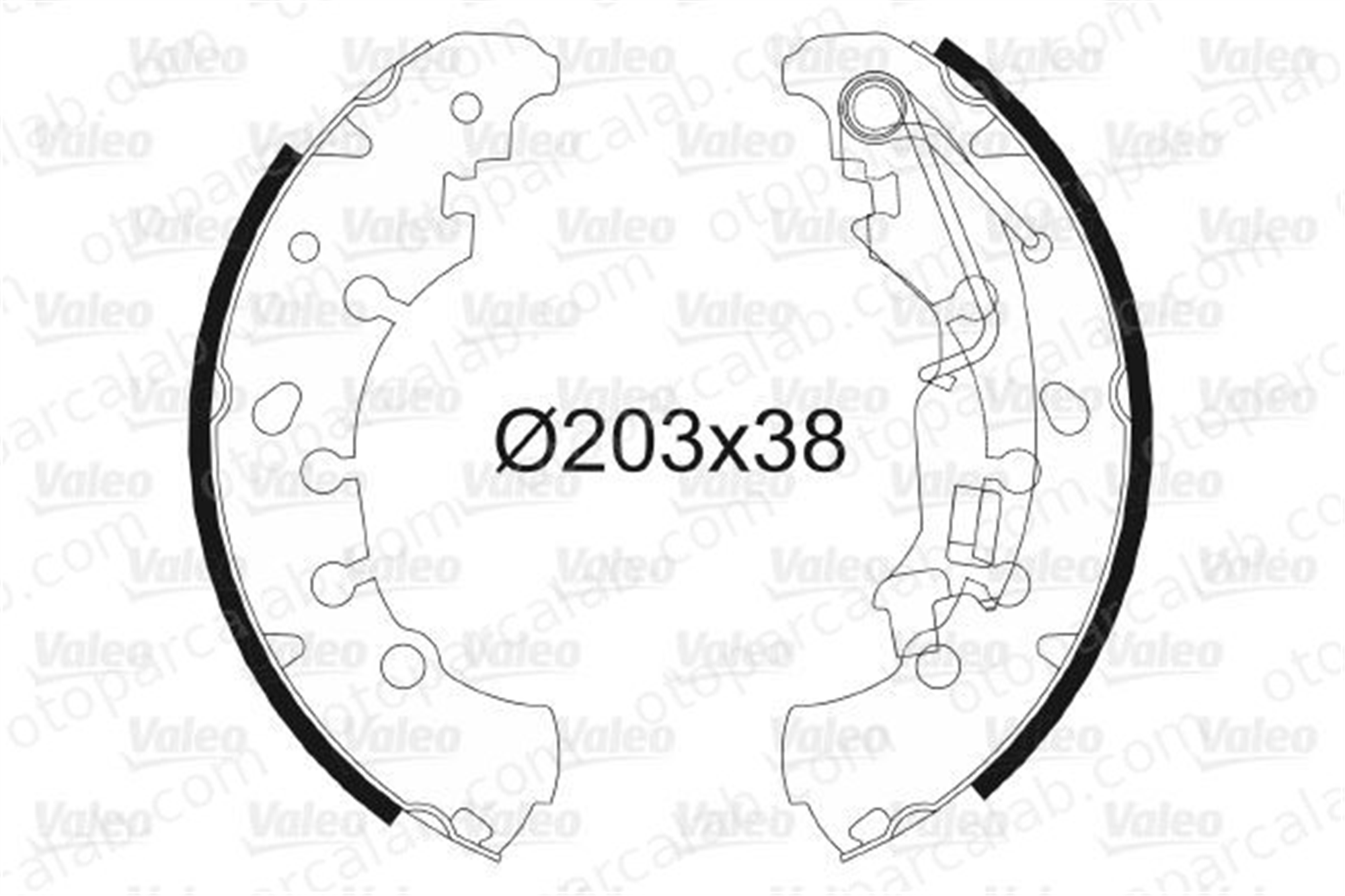 VALEO 564076 Fren Pabuçlu Balata Arka FIAT PANDA PUNTO 77366054 4241P0