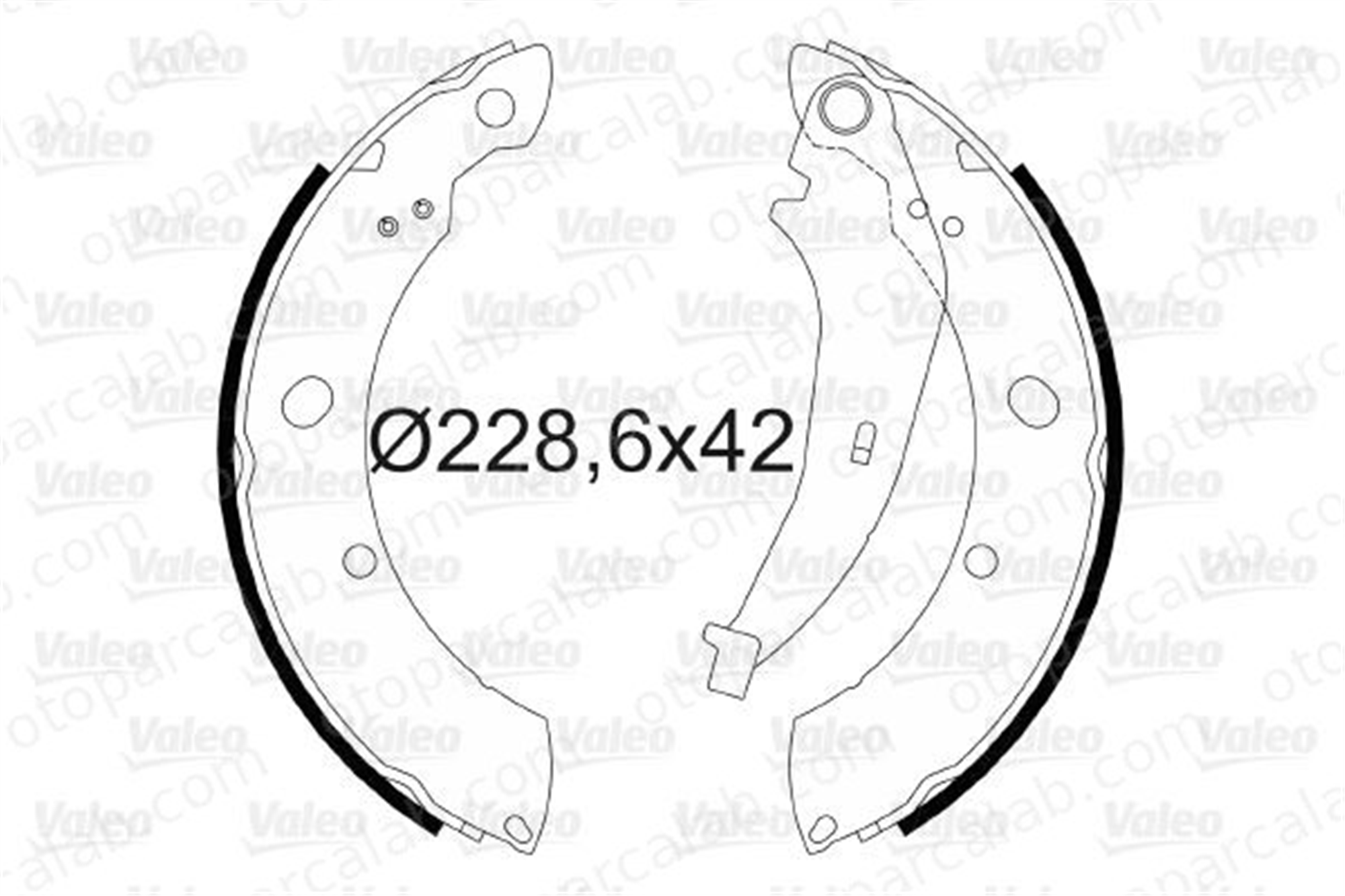 VALEO 564077 Fren Pabuçlu Balata Arka CHRYSLER PT CRUISER PT CRUISER Cabrio CHRYMGF001