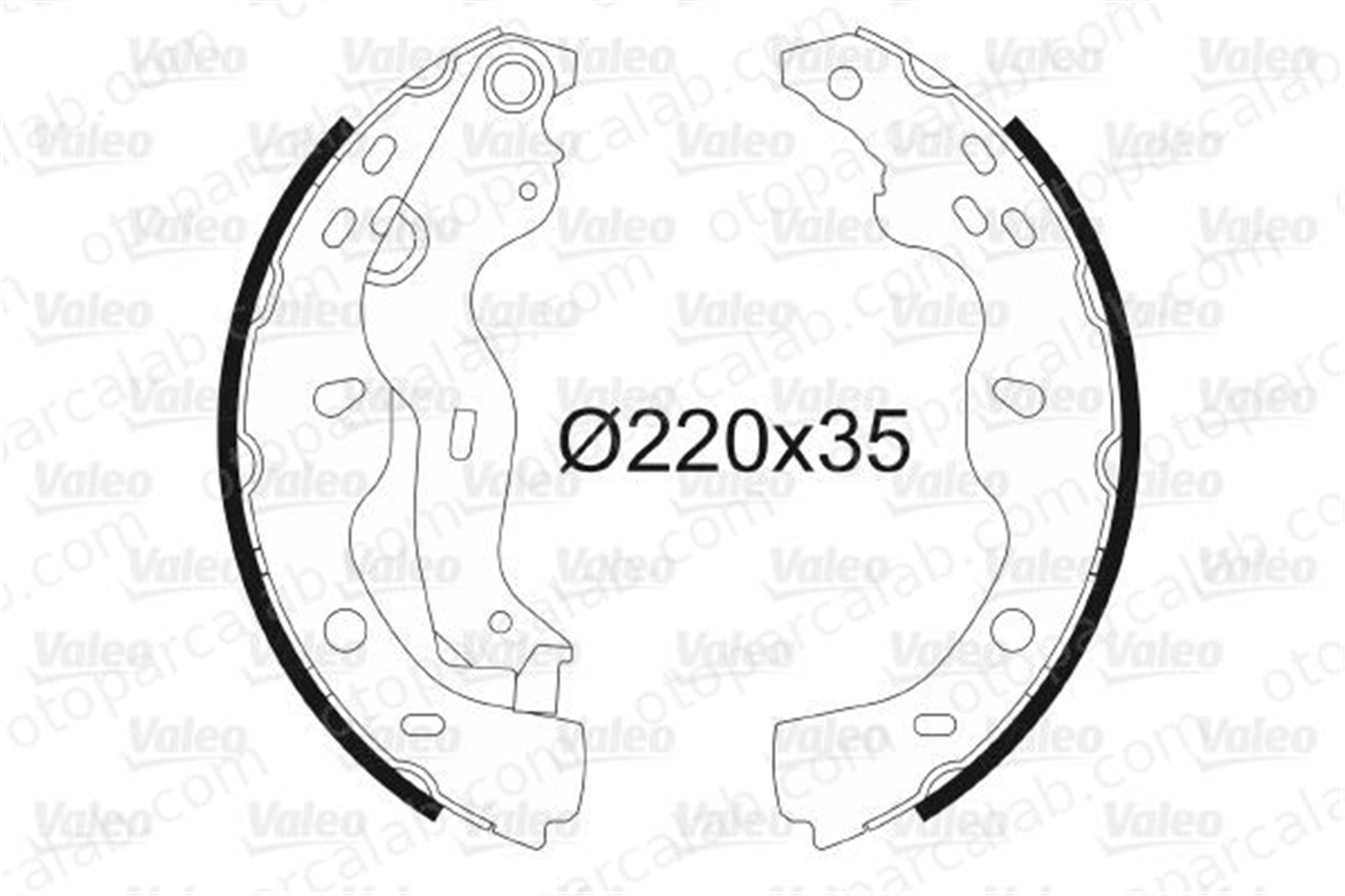 VALEO 564084 Fren Pabuçlu Balata Arka SUZUKI SX4 FIAT SEDICI 5320079J00 71742832
