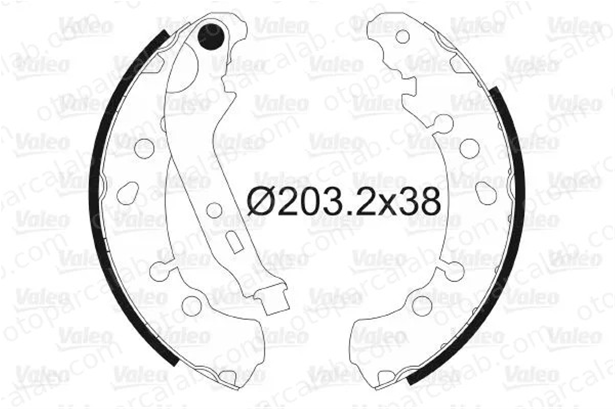 VALEO 564108 Fren Pabuçlu Balata Arka TOYOTA YARIS DAIHATSU CHARADE VIII 44950D040 04495-0D040