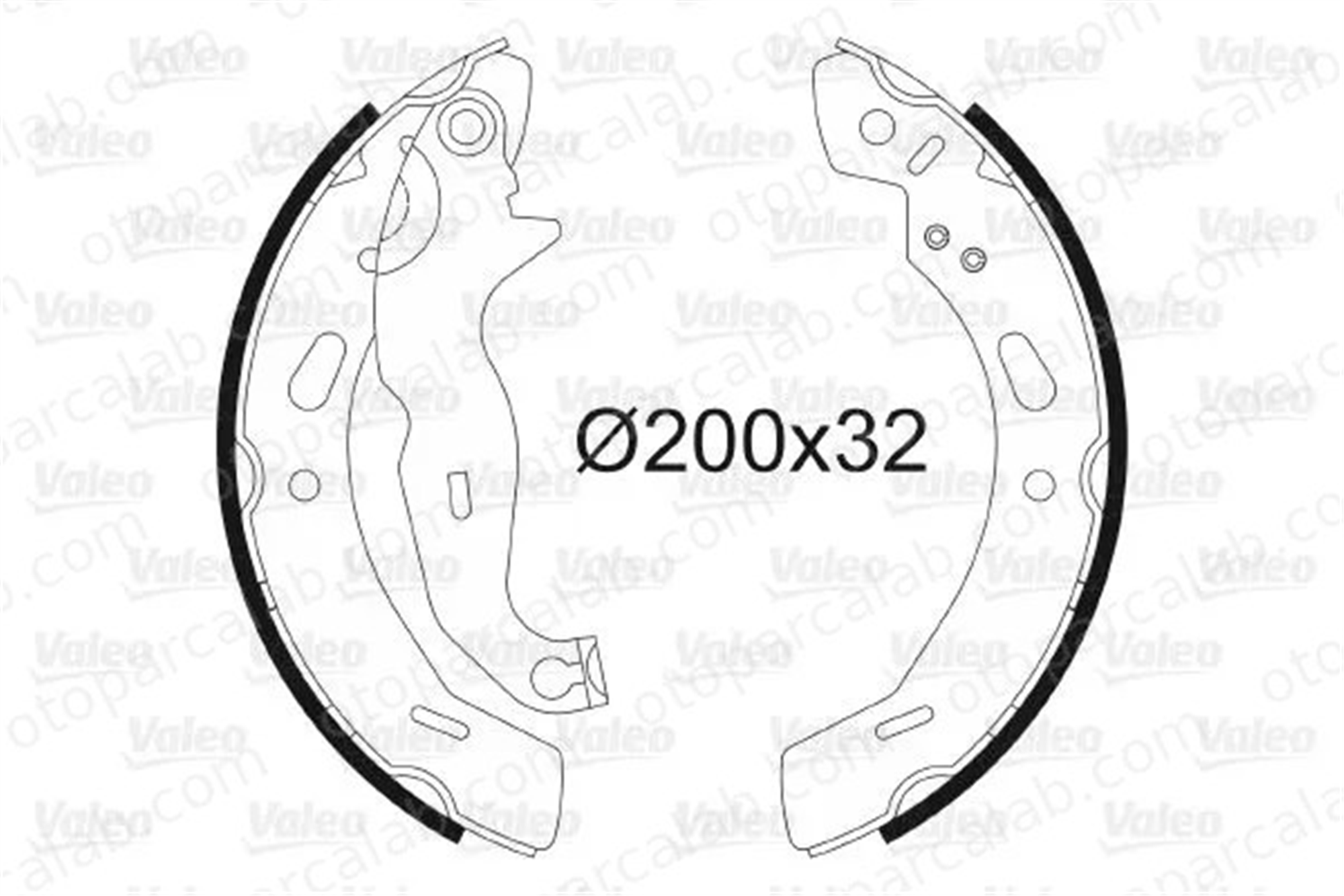 VALEO 564139 Fren Pabuçlu Balata Arka FORD FIESTA VI FIESTA VI Van 1550225 1695033