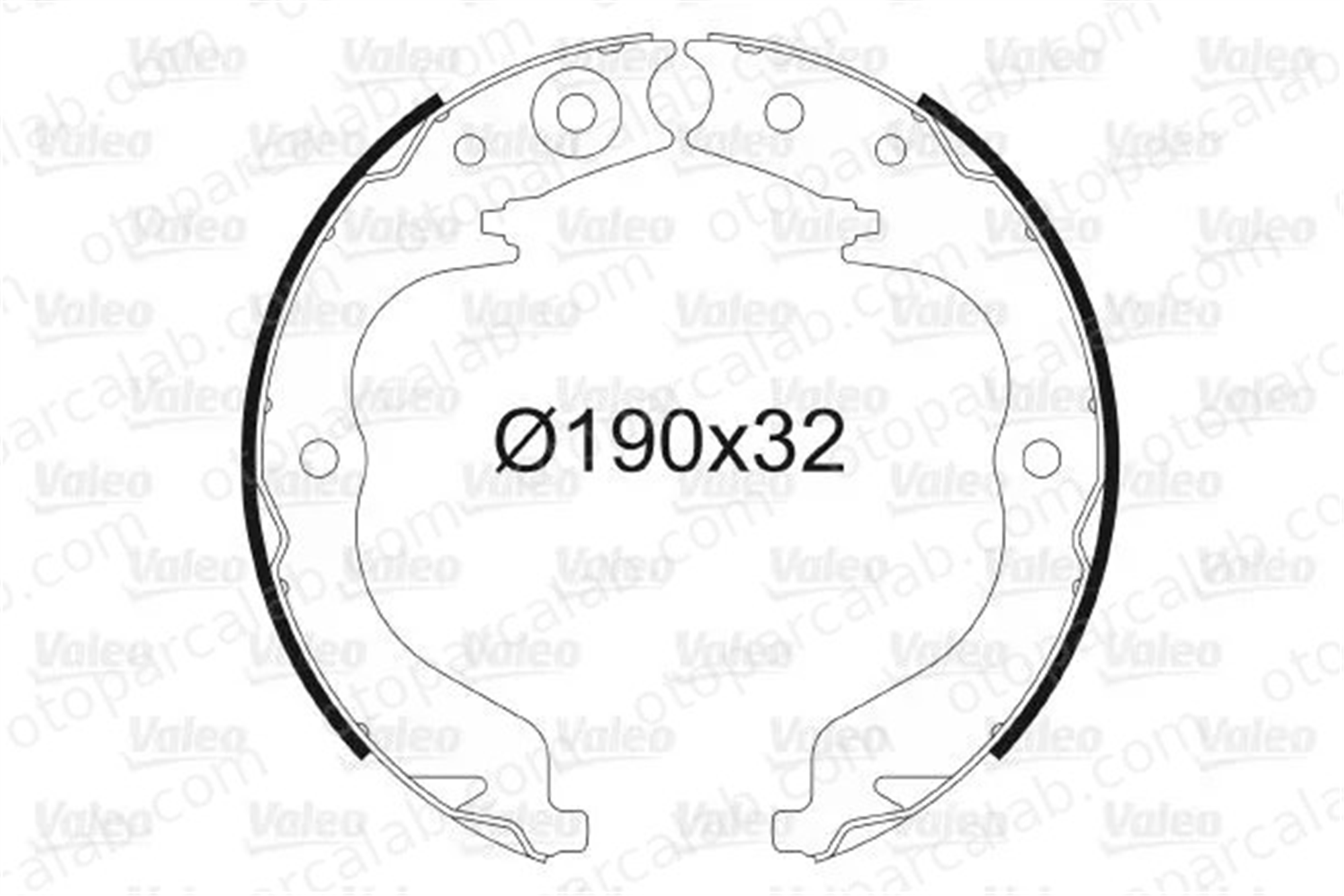 VALEO 564151 El Fren Balatası MITSUBISHI OUTLANDER II CITROËN C-CROSSER 4800A001 4241N6