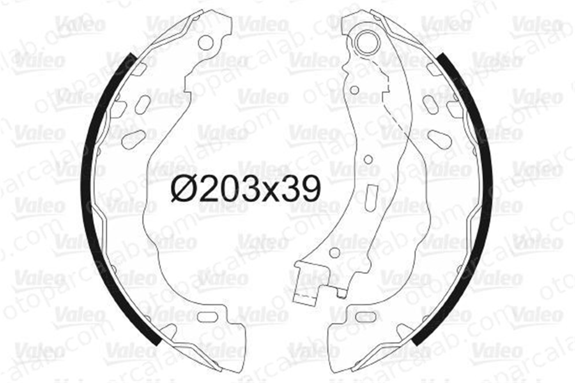 VALEO 564157 Fren Pabuçlu Balata Arka PEUGEOT 208 I CITROËN C3 III 1609066080 1606631180