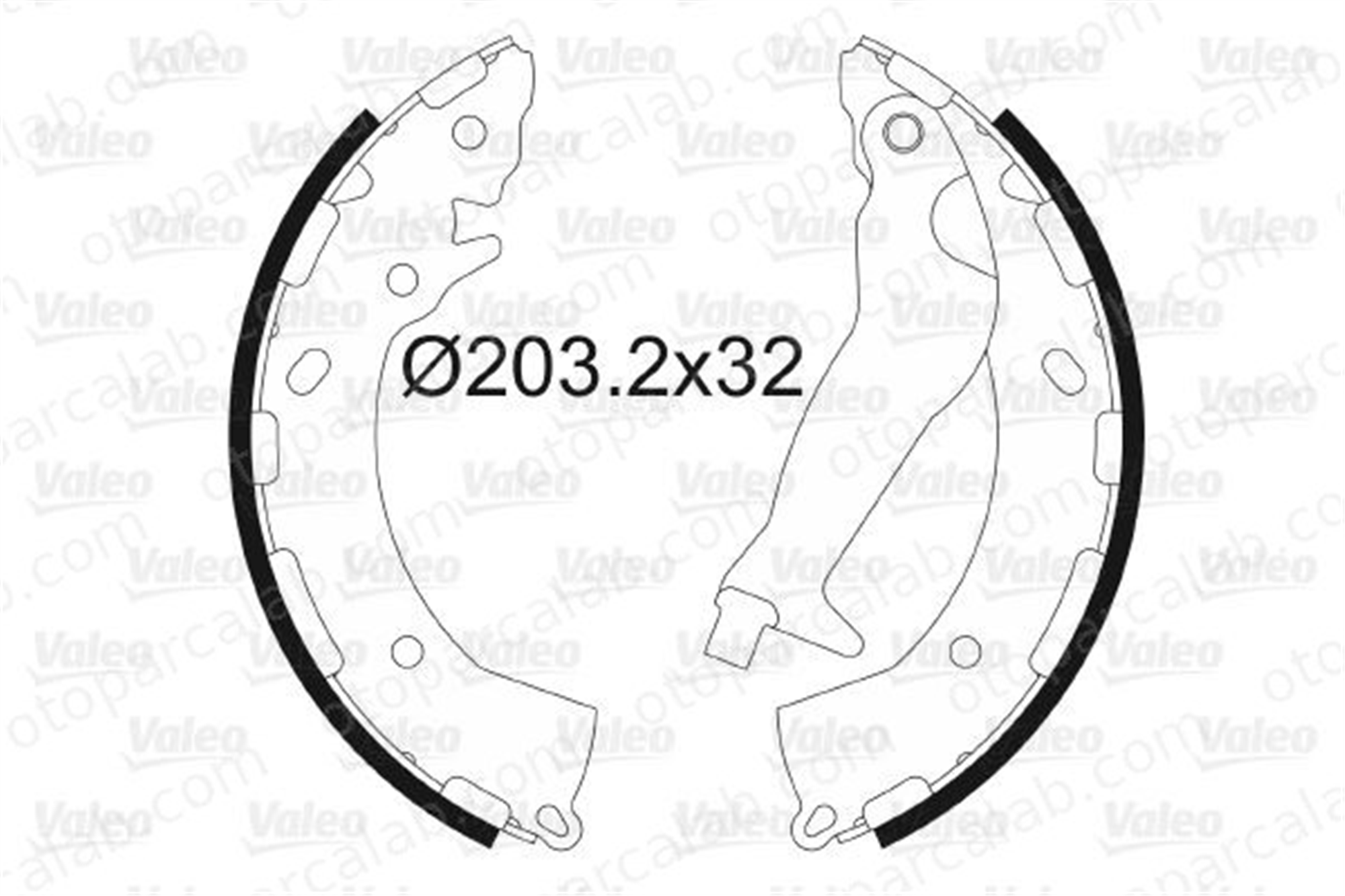VALEO 564169 Fren Pabuçlu Balata Arka HYUNDAI ACCENT IV Sedan i10 I 583053XA00 583050UA00