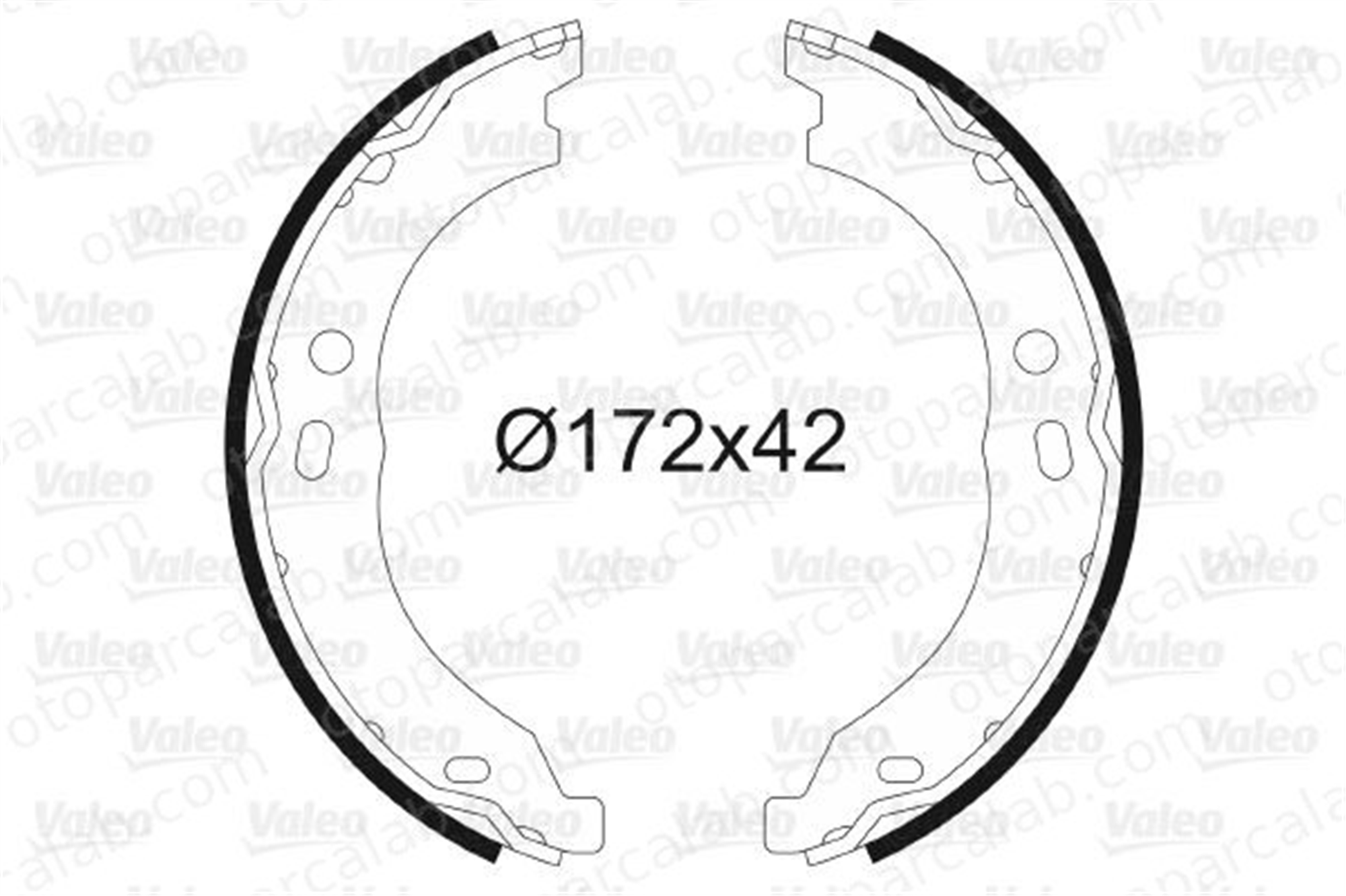 VALEO 564171 Fren Pabuçlu Balata Arka CITROËN JUMPER Panelvan/Van FIAT DUCATO Minibüs/Otobüs 7364023 4241N5