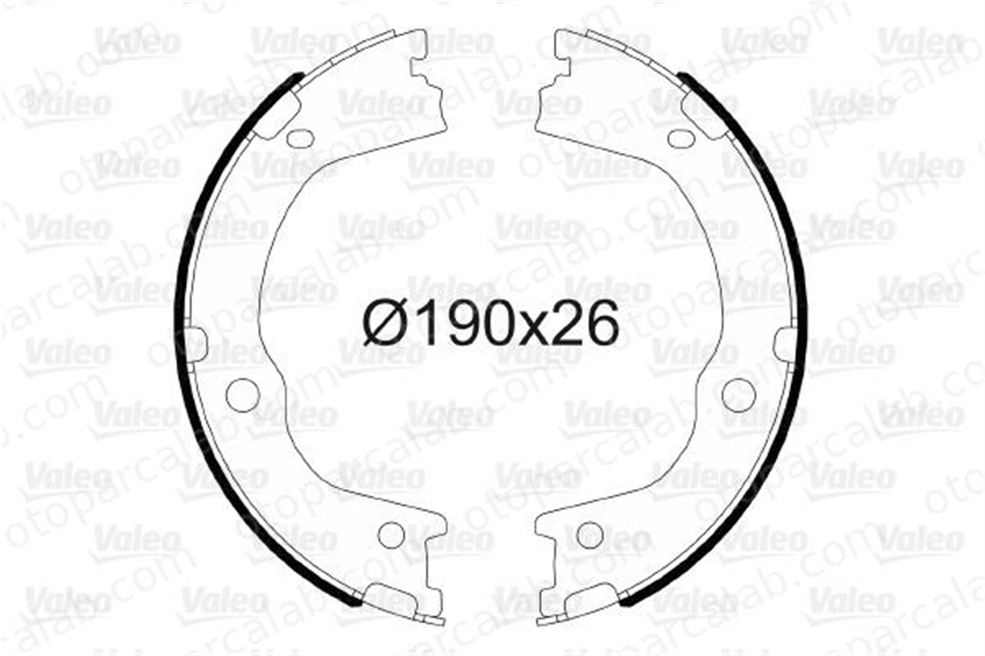 VALEO 564174 Fren Pabuçlu Balata Arka HYUNDAI SANTA FÉ II KIA SORENTO II 583052PA00 583052PA10