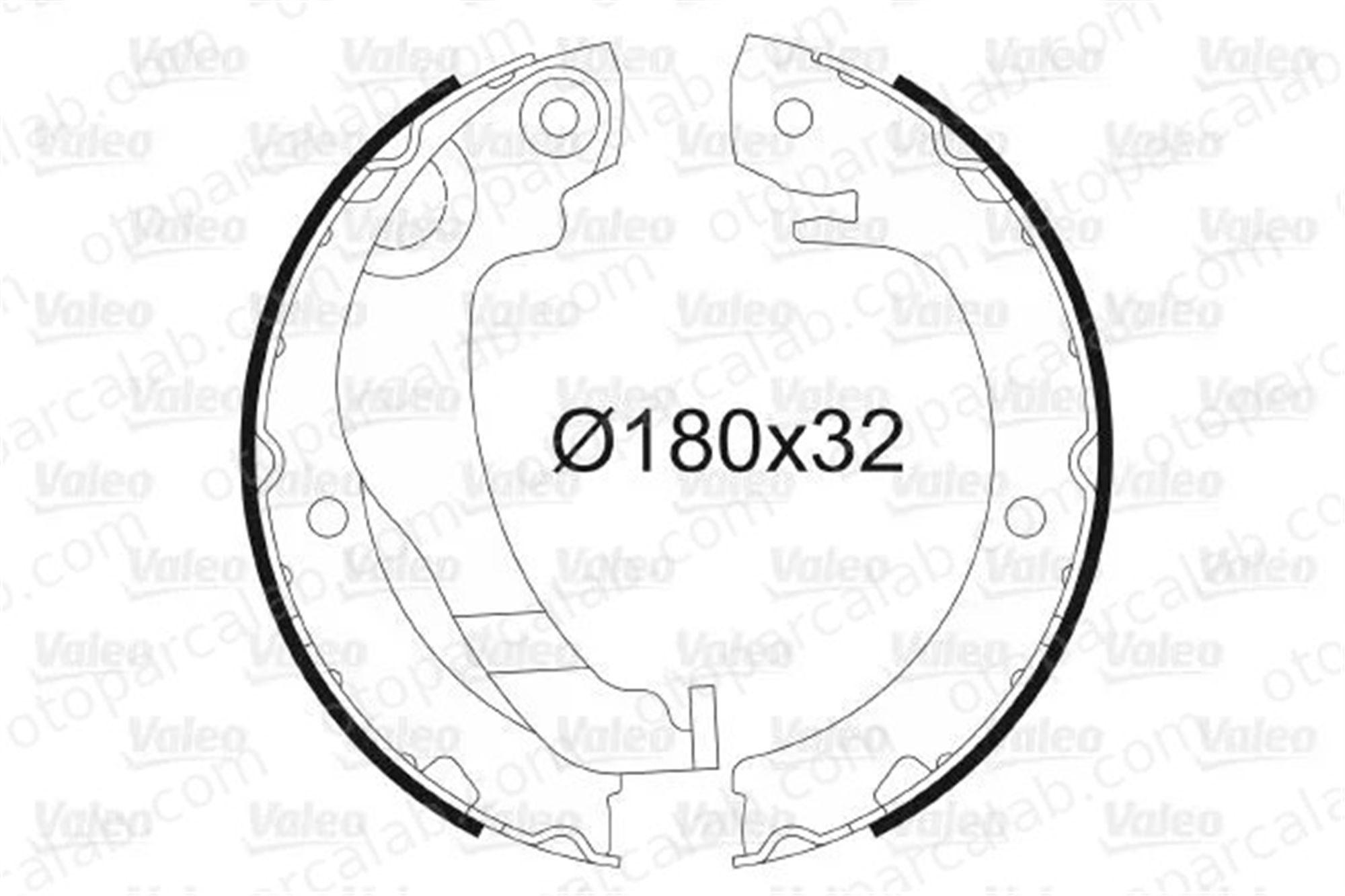 VALEO 564183 Fren Pabuçlu Balata Arka TOYOTA COROLLA Verso 44950F010 04495-0F010
