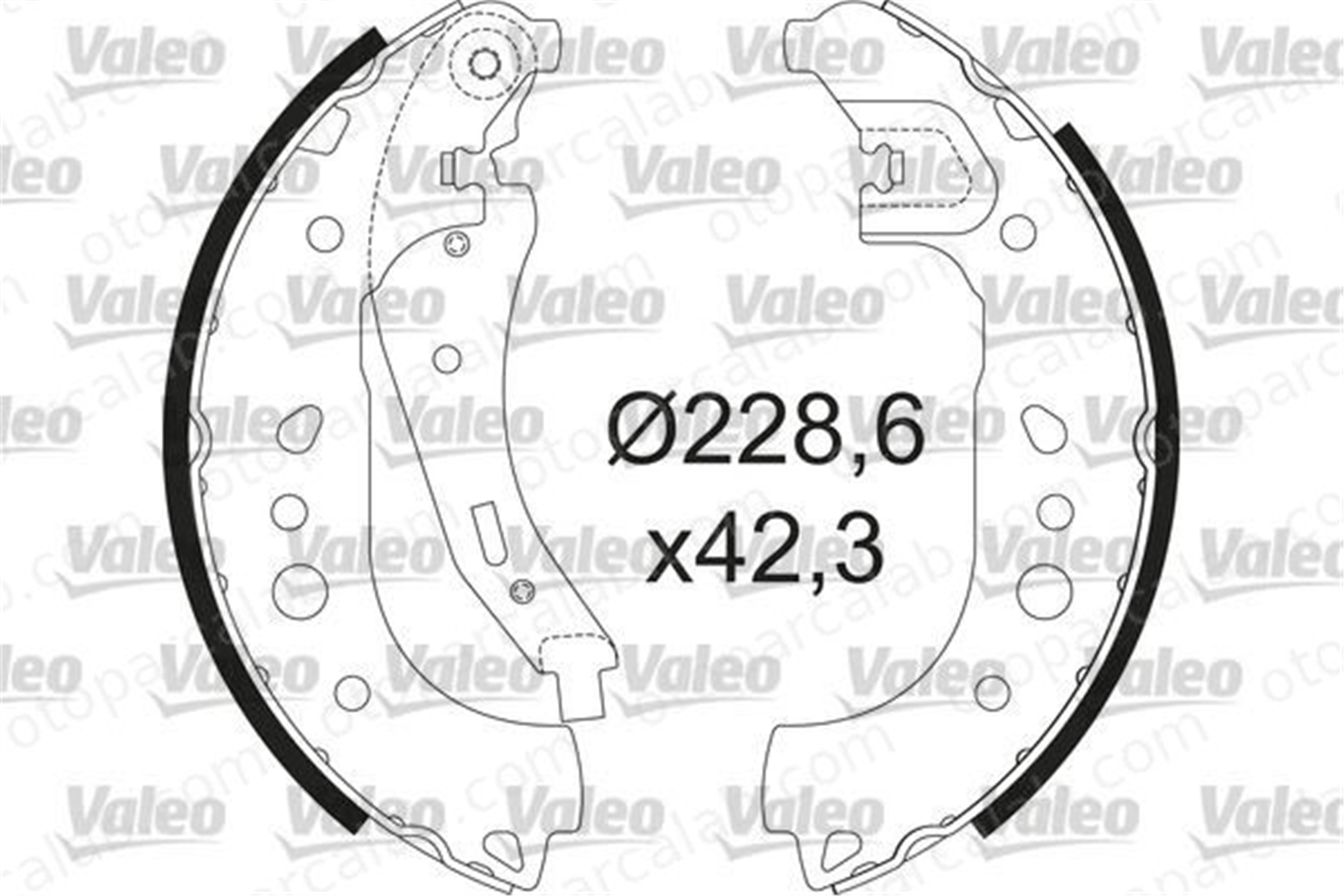 VALEO 564208 Fren Pabuçlu Balata Arka RENAULT TWINGO III SMART FORFOUR Hatchback 440609081R 4534230200