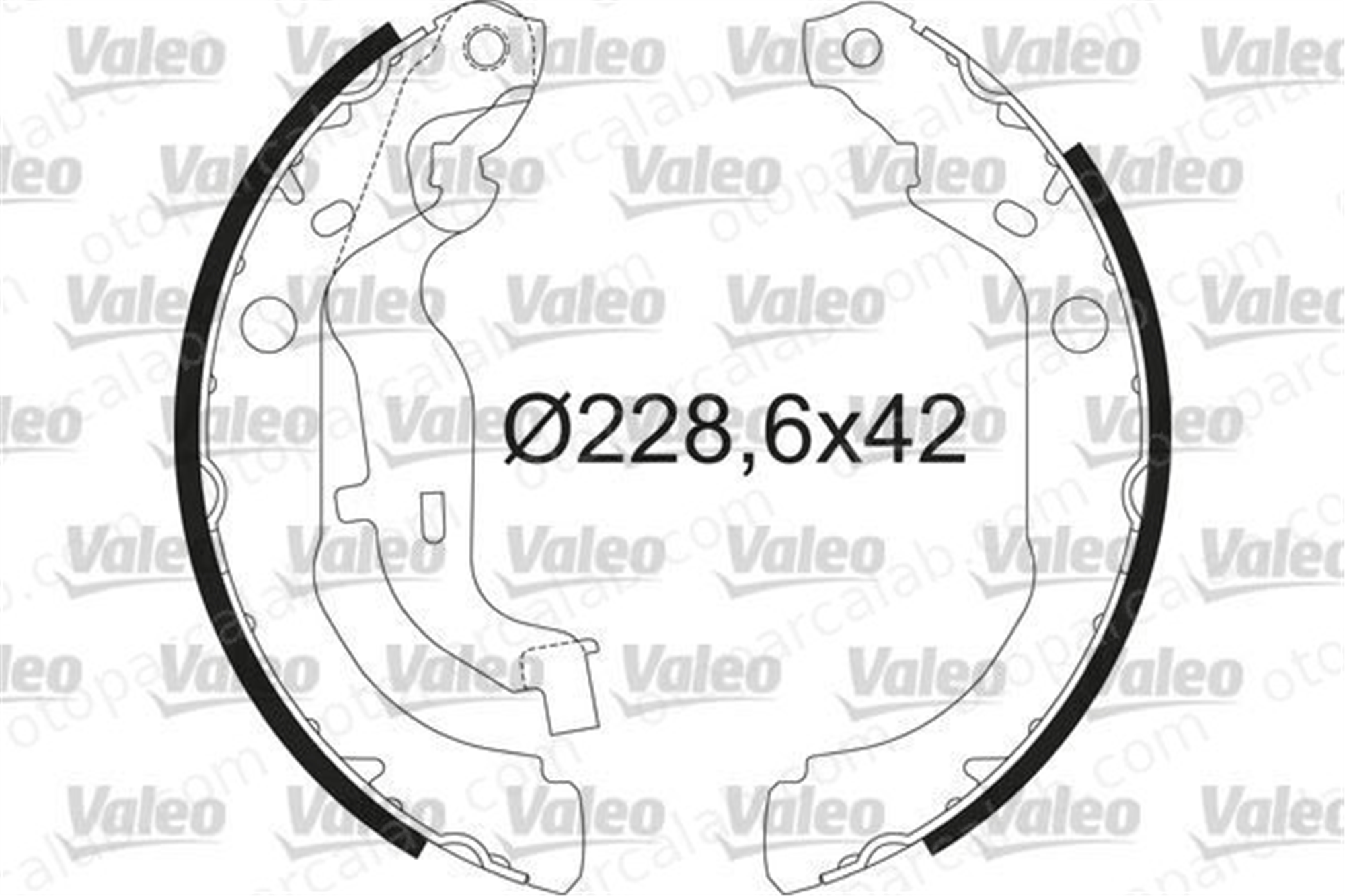 VALEO 564210 Fren Pabuçlu Balata Arka DACIA DUSTER DUSTER Kasa/SUV 440605238R 440607493R