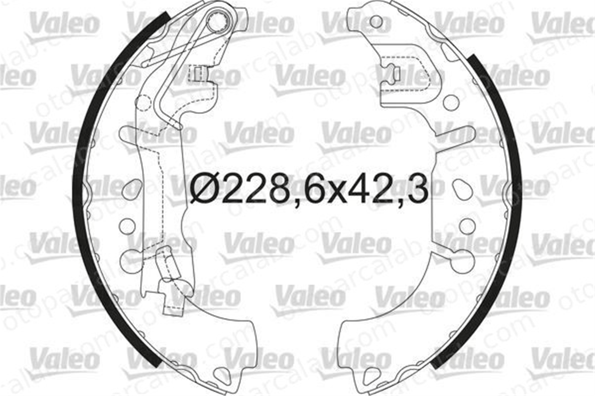 VALEO 564214 Fren Pabuçlu Balata Arka FIAT 500L TIPO Hatchback 7367099 77367099
