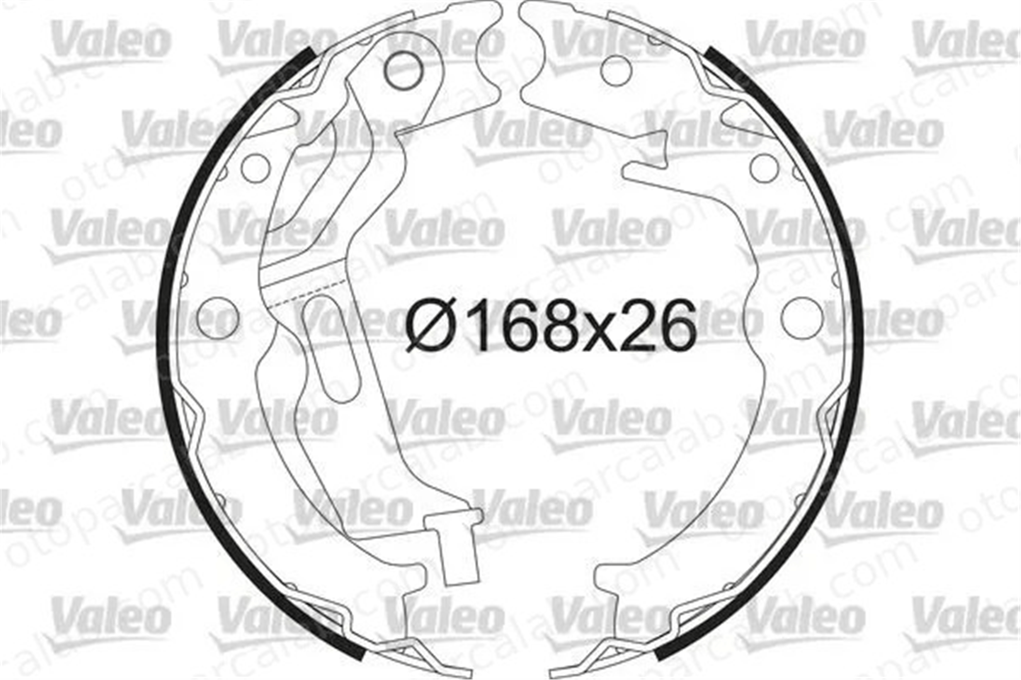 VALEO 564232 Fren Pabuçlu Balata Arka CHEVROLET EPICA LACETTI 6496764 96496764
