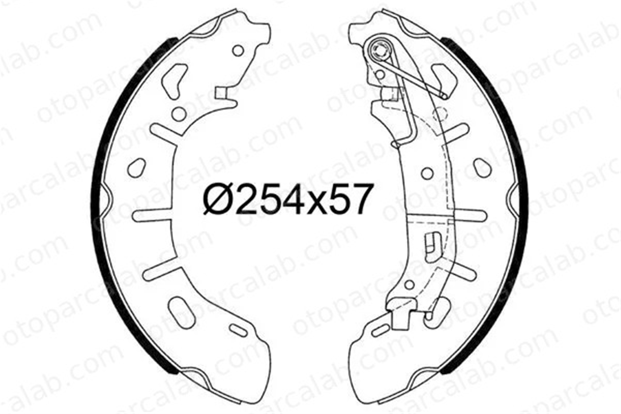 VALEO 564251 Fren Pabuçlu Balata Arka FIAT DOBLO Cargo DOBLO Minibüs/Otobüs 605188 51928531