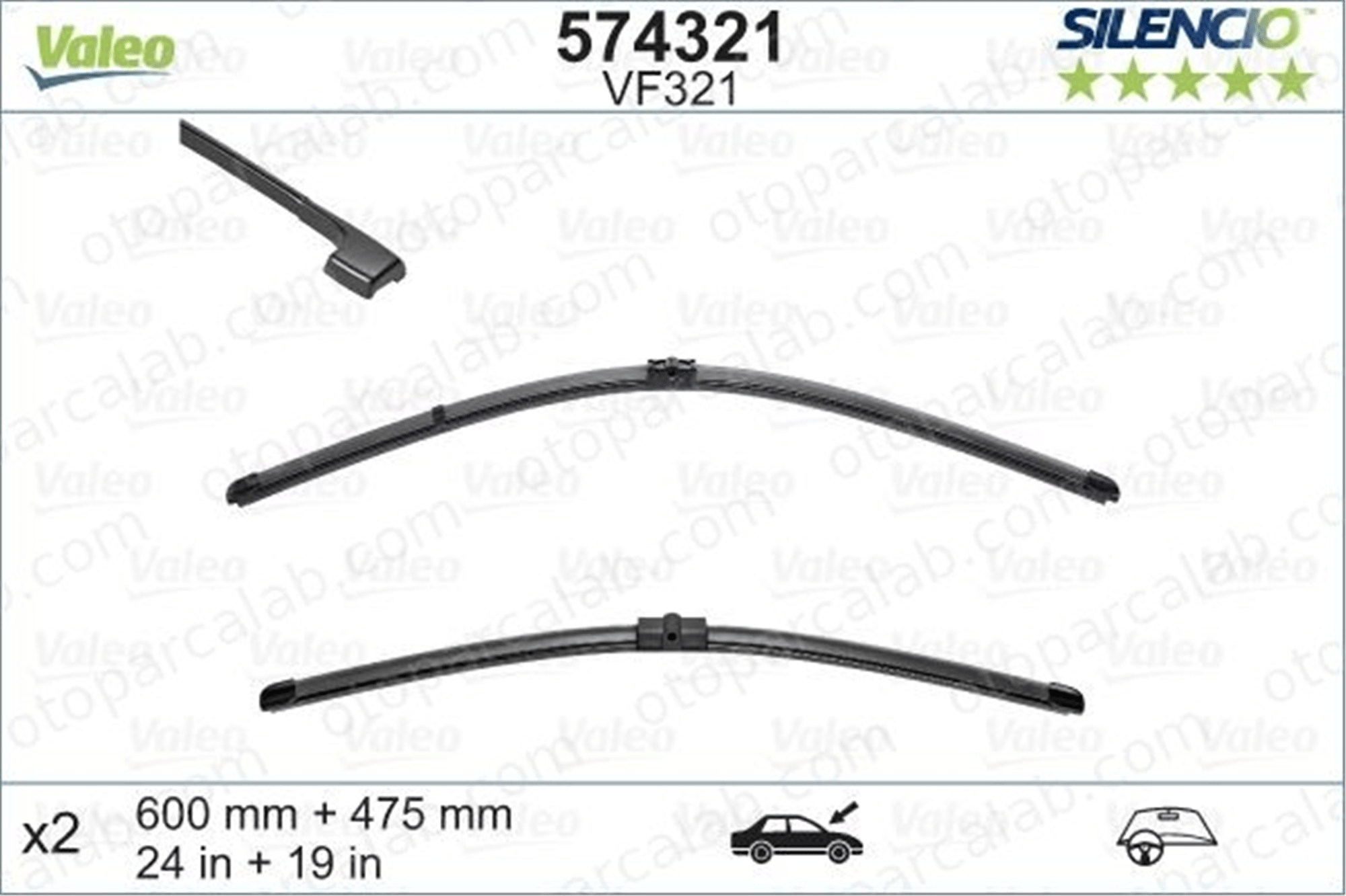 VALEO 574321 Silecek Süpürgesi Ön BMW 3 Touring 3 61610427668 405167