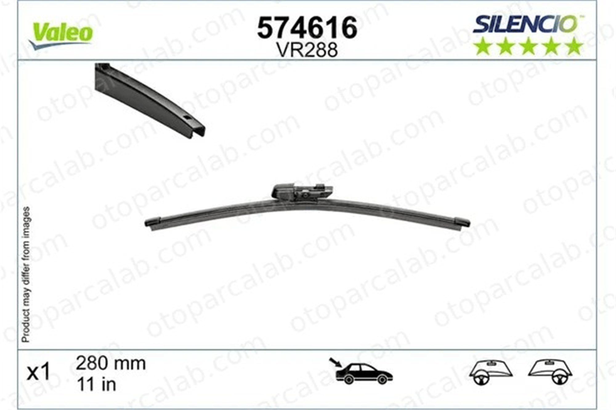 VALEO 574616 Silecek Süpürgesi Arka VW ARTEON JEEP RENEGADE SUV 11A955427A9B9 10A955427