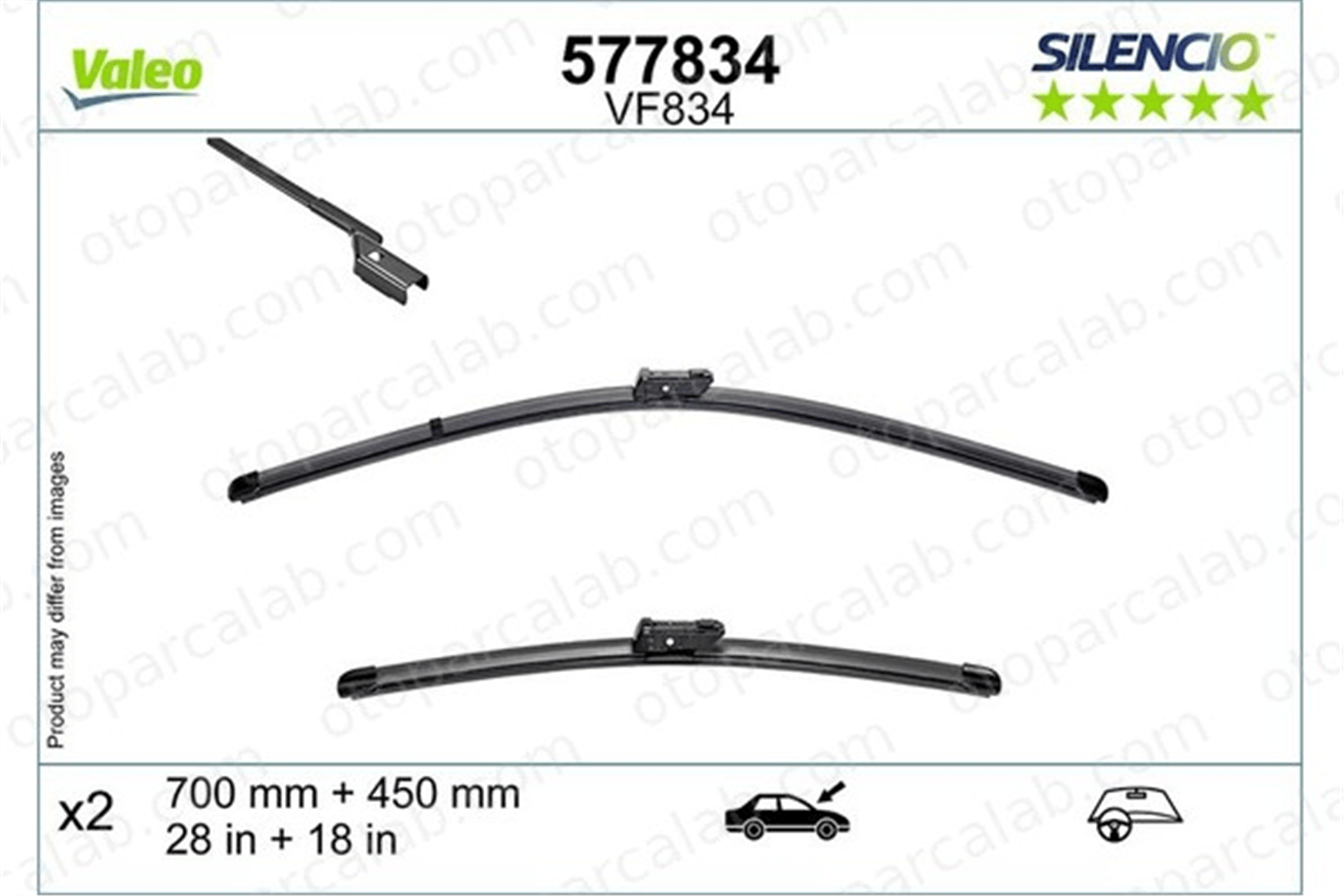 VALEO 577834 Silecek Süpürgesi Ön VW ID.4 89A998002 5LA998001