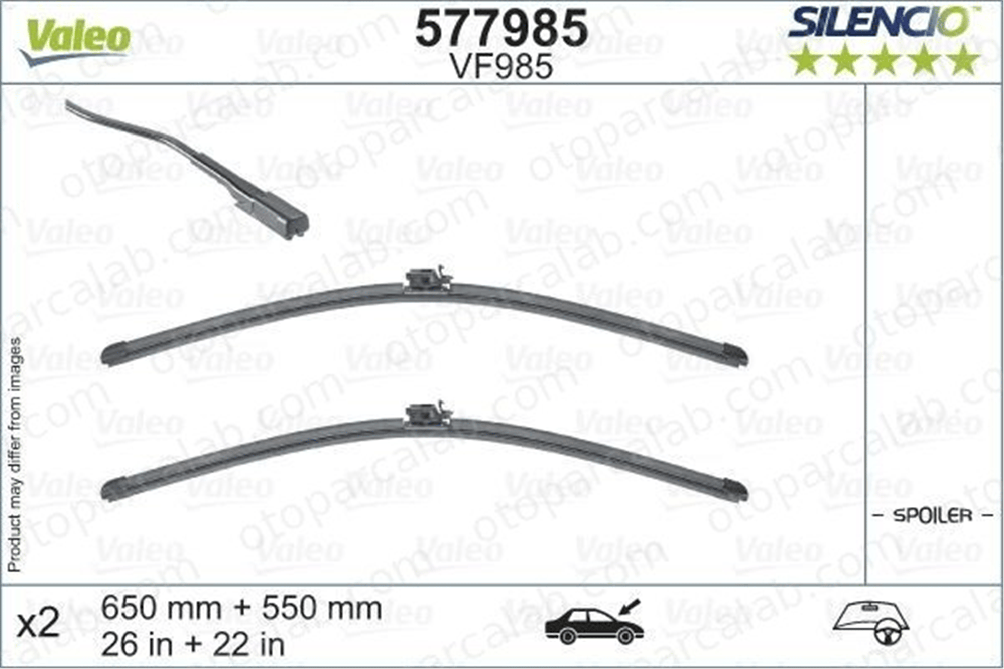 VALEO 577985 Silecek Süpürgesi Ön MERCEDES-BENZ GLE GLE Coupe A1678209301 A1678209501