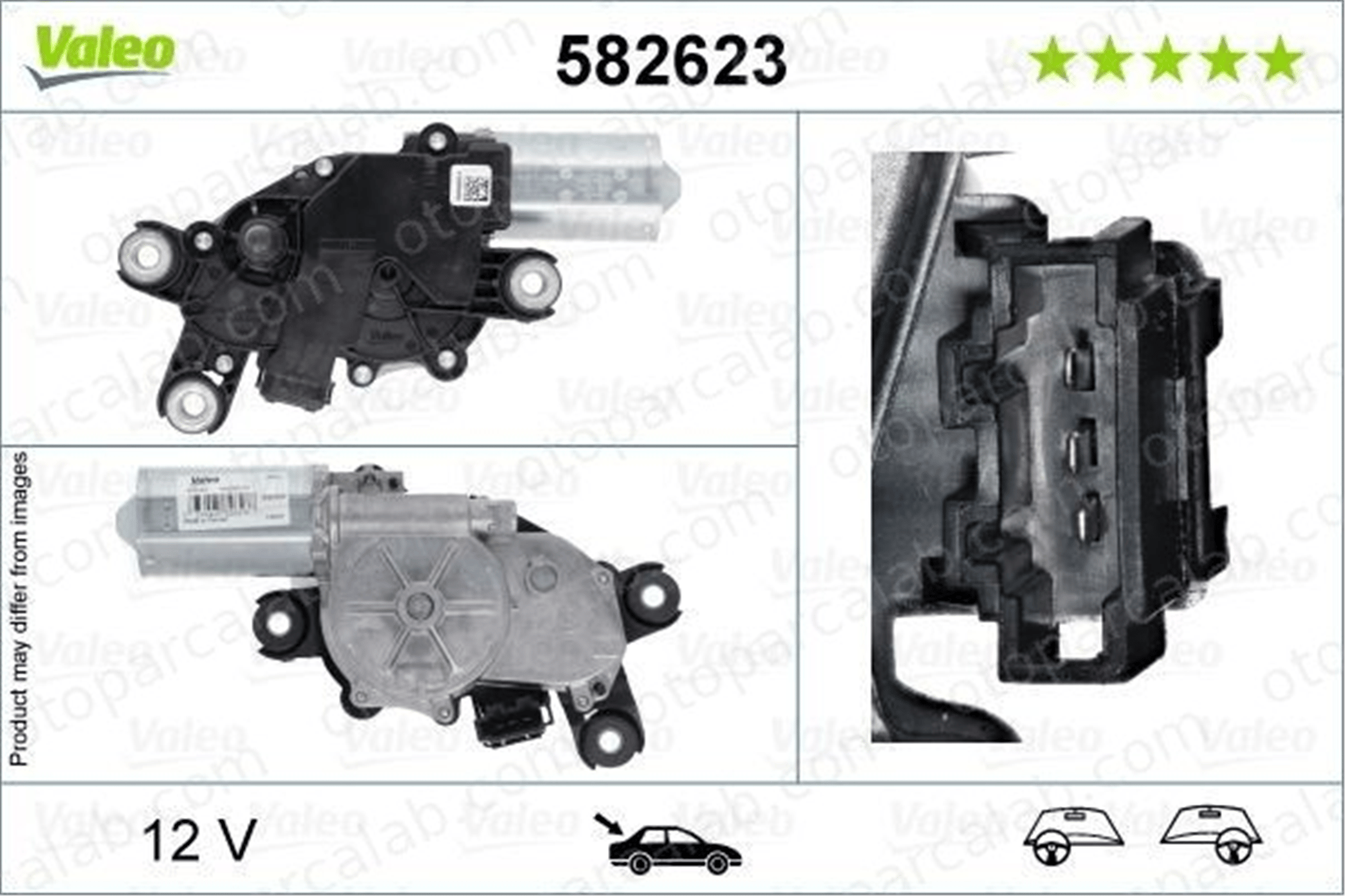 VALEO 582623 Silecek Mekanizma Motoru Arka MERCEDES-BENZ E-SERISI T-Model GLC A2139065901 2139065901