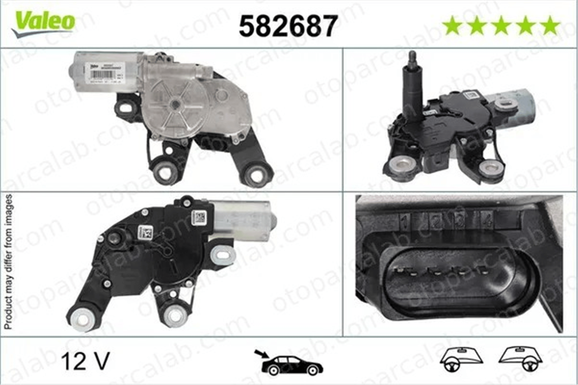VALEO 582687 Cam Su Motoru VW CADDY IV Kasa/büyük limuzin CADDY IV MPV 2K5955711A