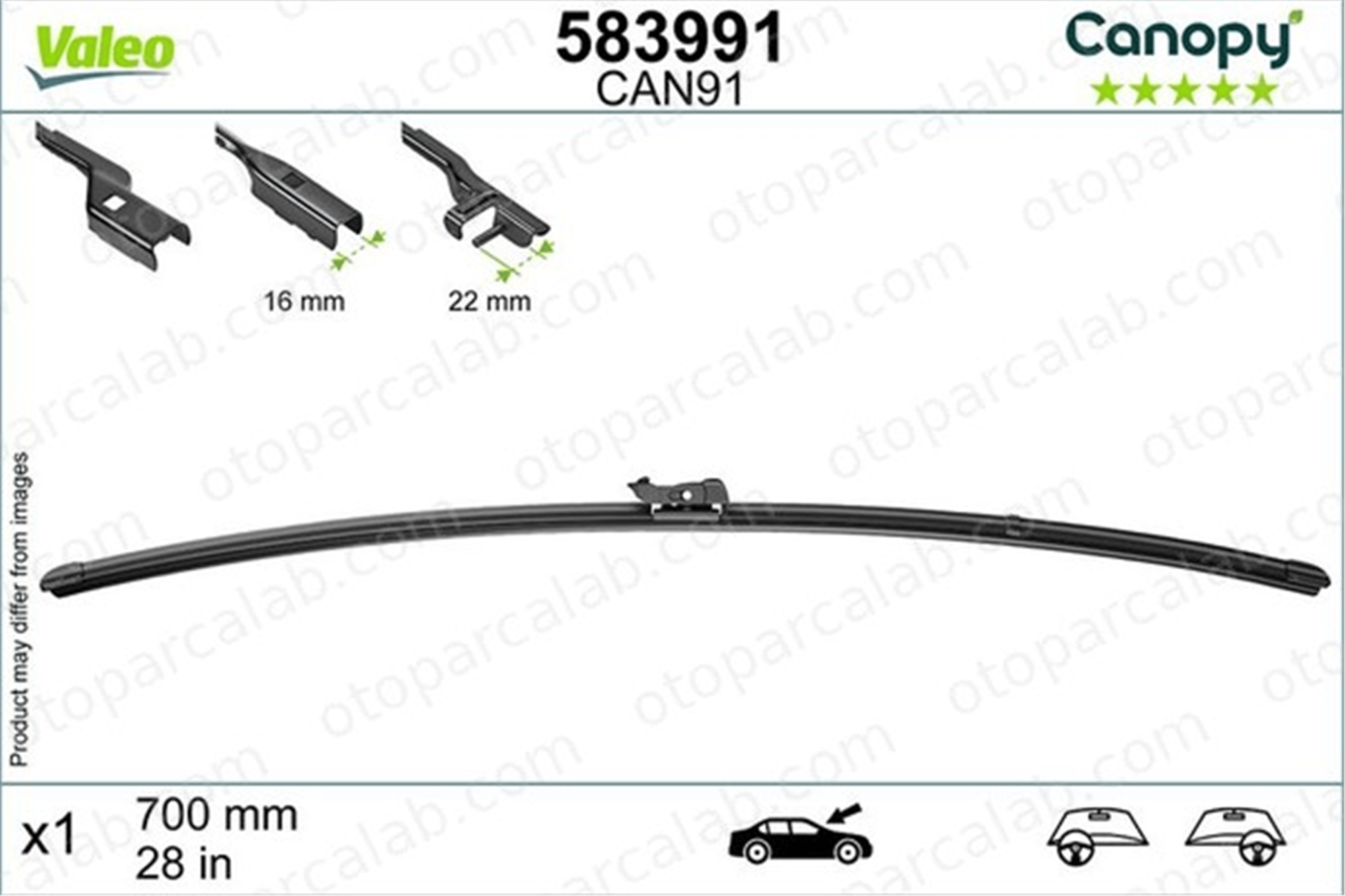 VALEO 583991 Silecek Süpürgesi Ön 700 mm - 28 inç SEAT ALHAMBRA MERCEDES-BENZ S-SERISI 1611354280
