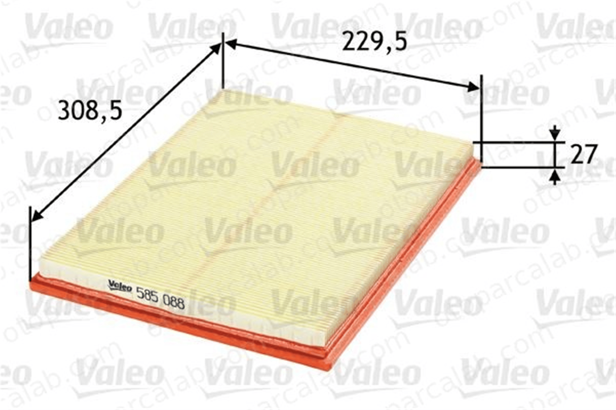 VALEO 585088 Hava Filtresi OPEL ASTRA F Station wagon ASTRA F 834264 1444P5