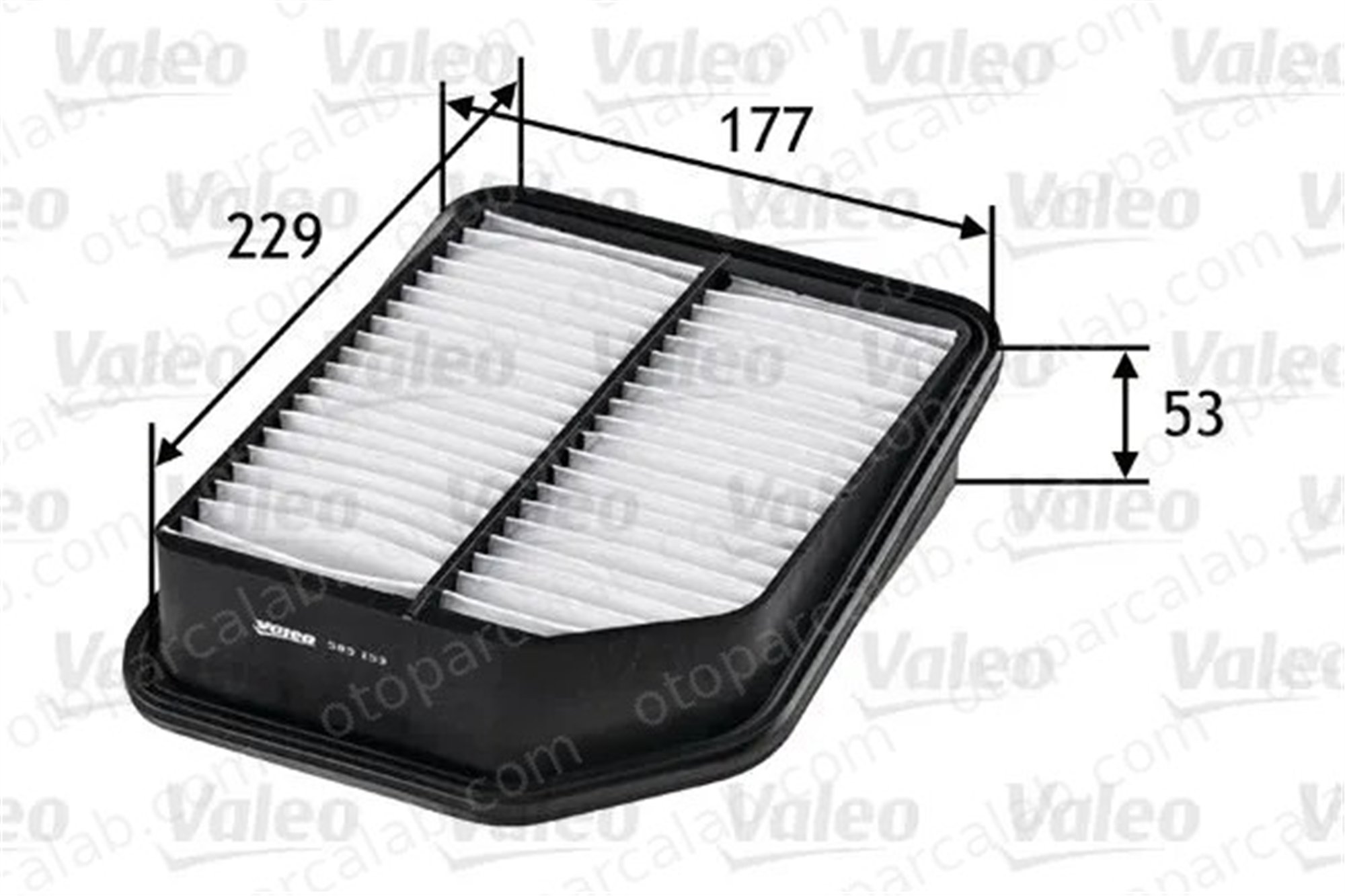 VALEO 585153 Hava Filtresi SUZUKI GRAND VITARA II 1378065J00 SA9088