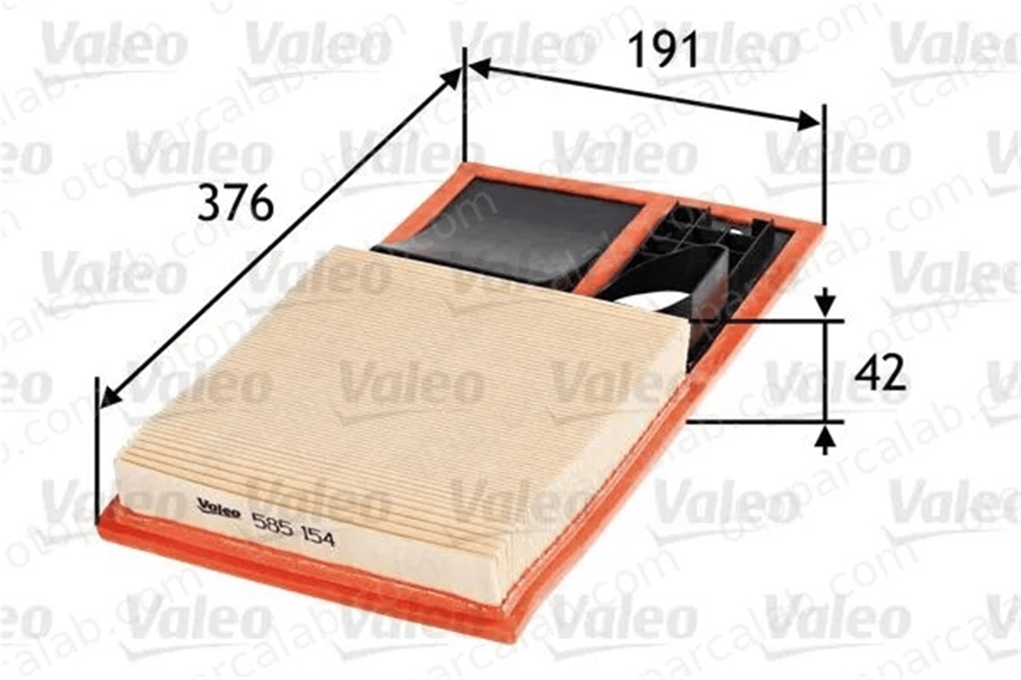 VALEO 585154 Hava Filtresi VW POLO V SEAT IBIZA IV 36129620H 036129620H