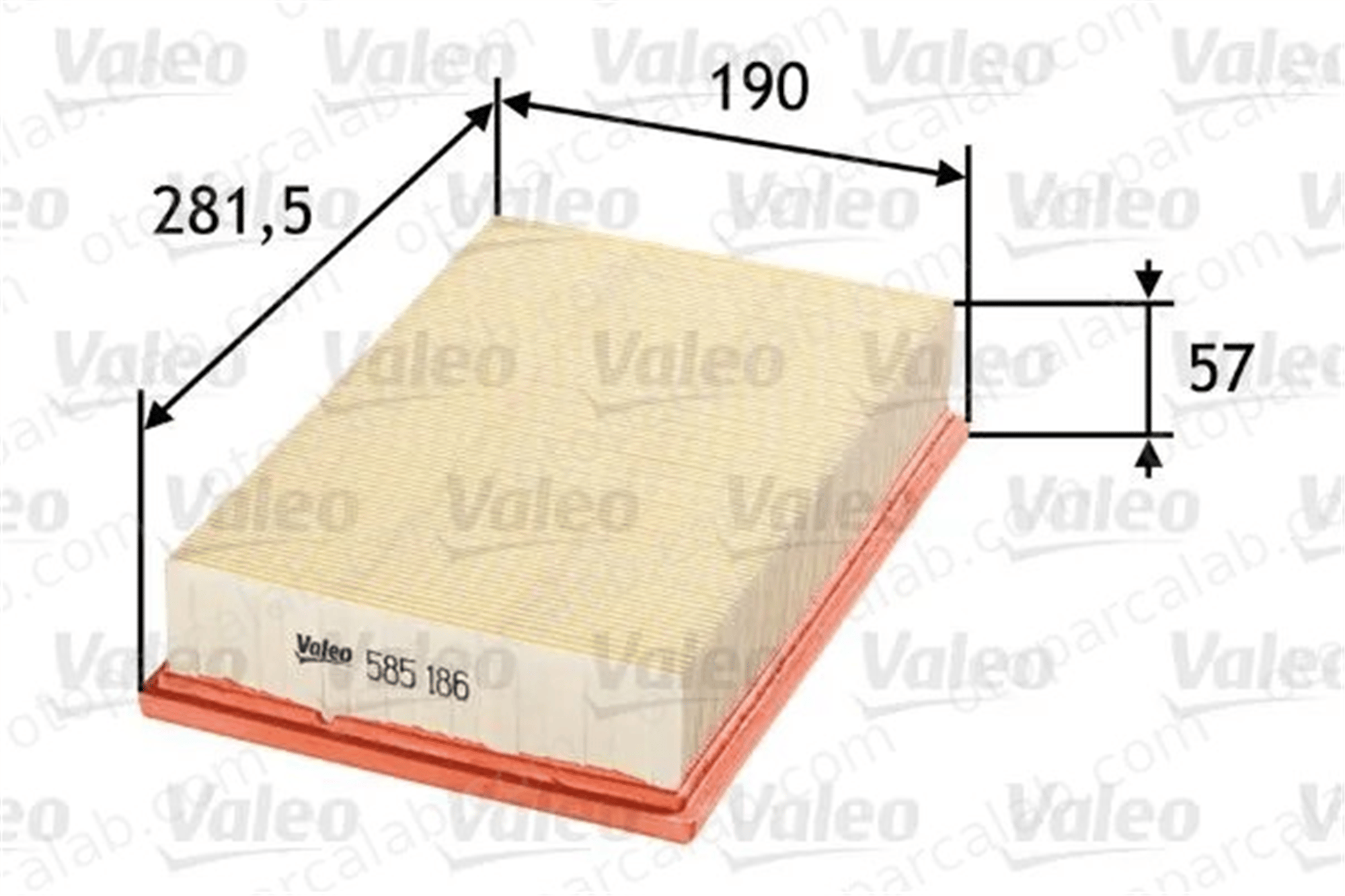 VALEO 585186 Hava Filtresi FORD FOCUS C-MAX FOCUS II 1232496 3M519601AA
